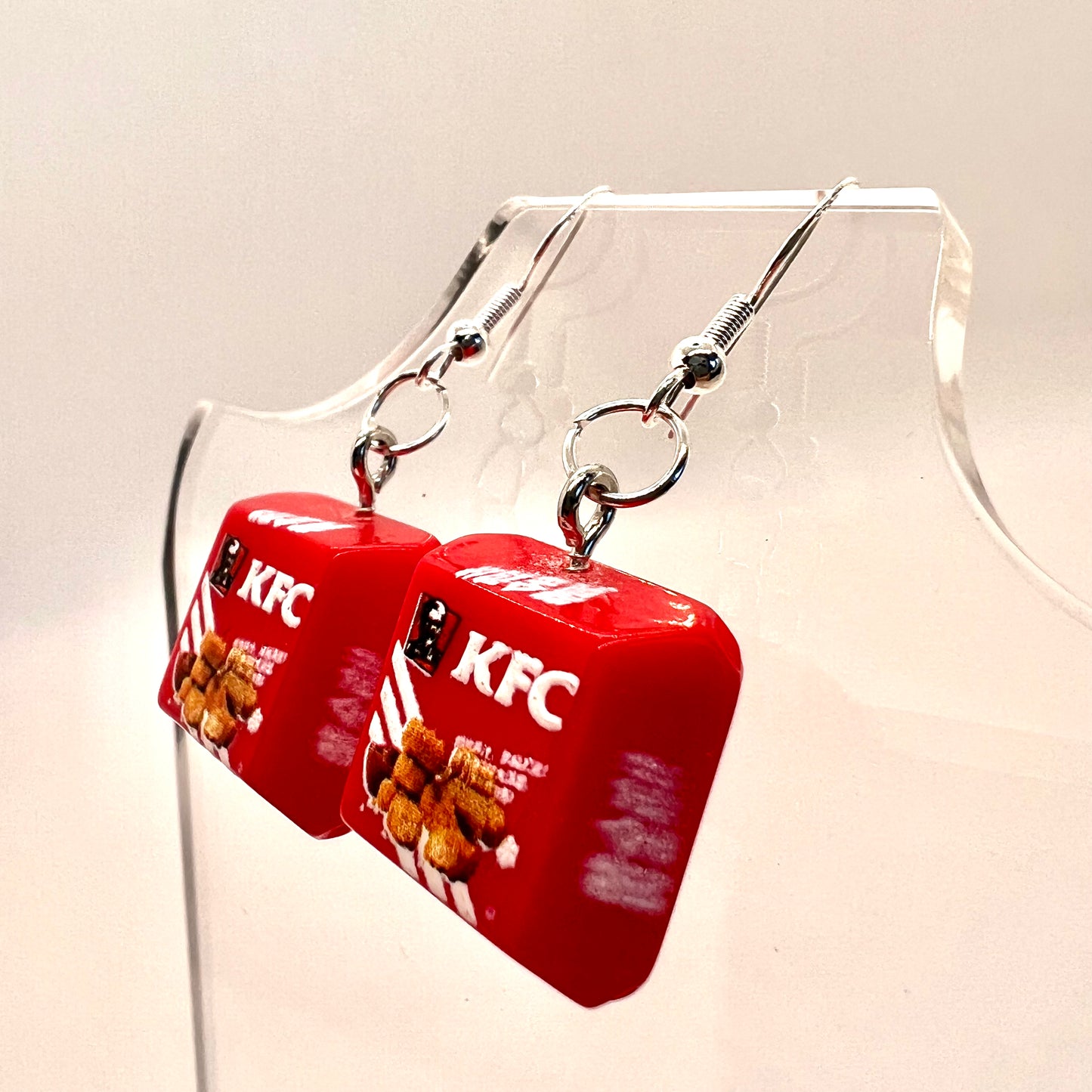 KFC Chicken Nugget Box Earrings