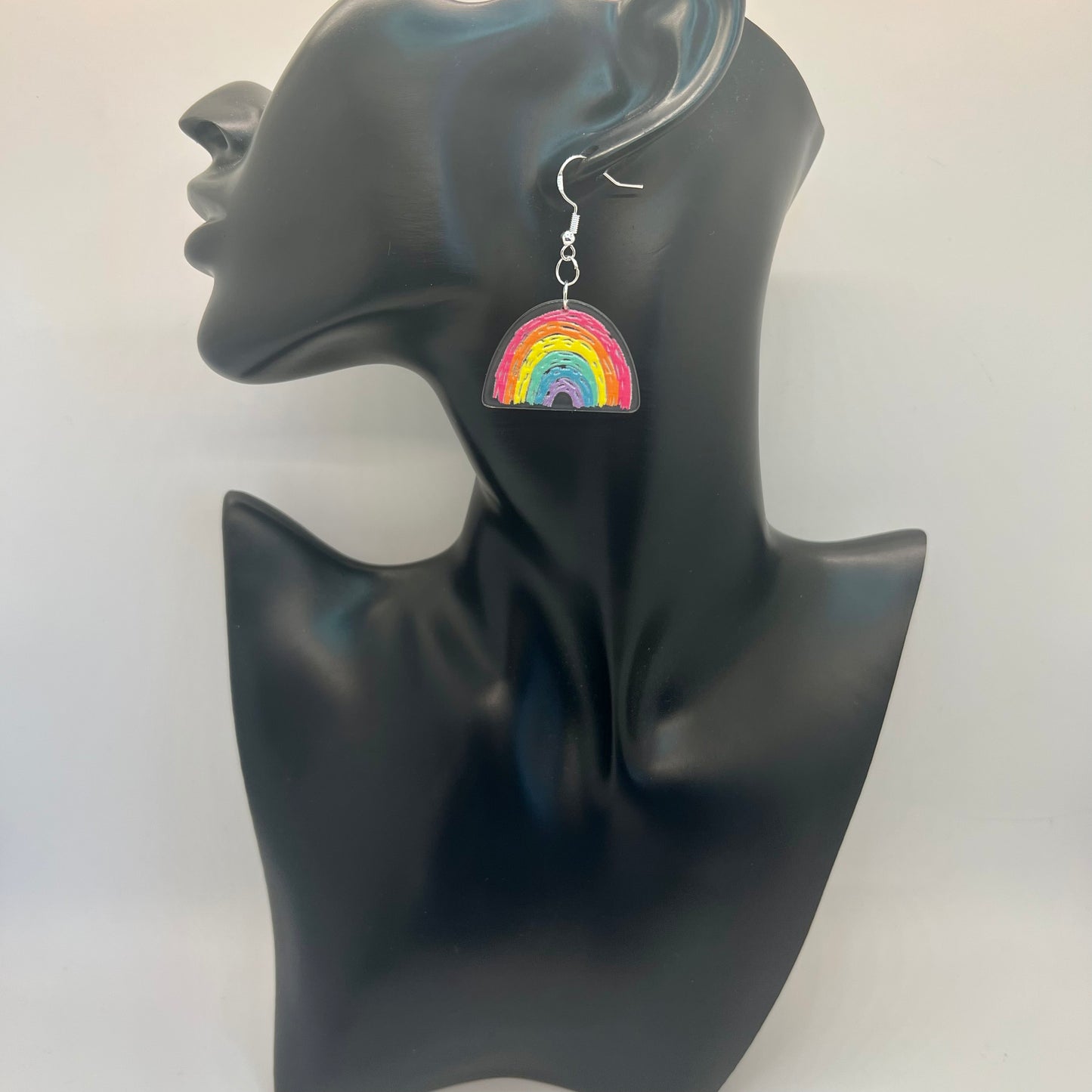Rainbow Scribble Earrings