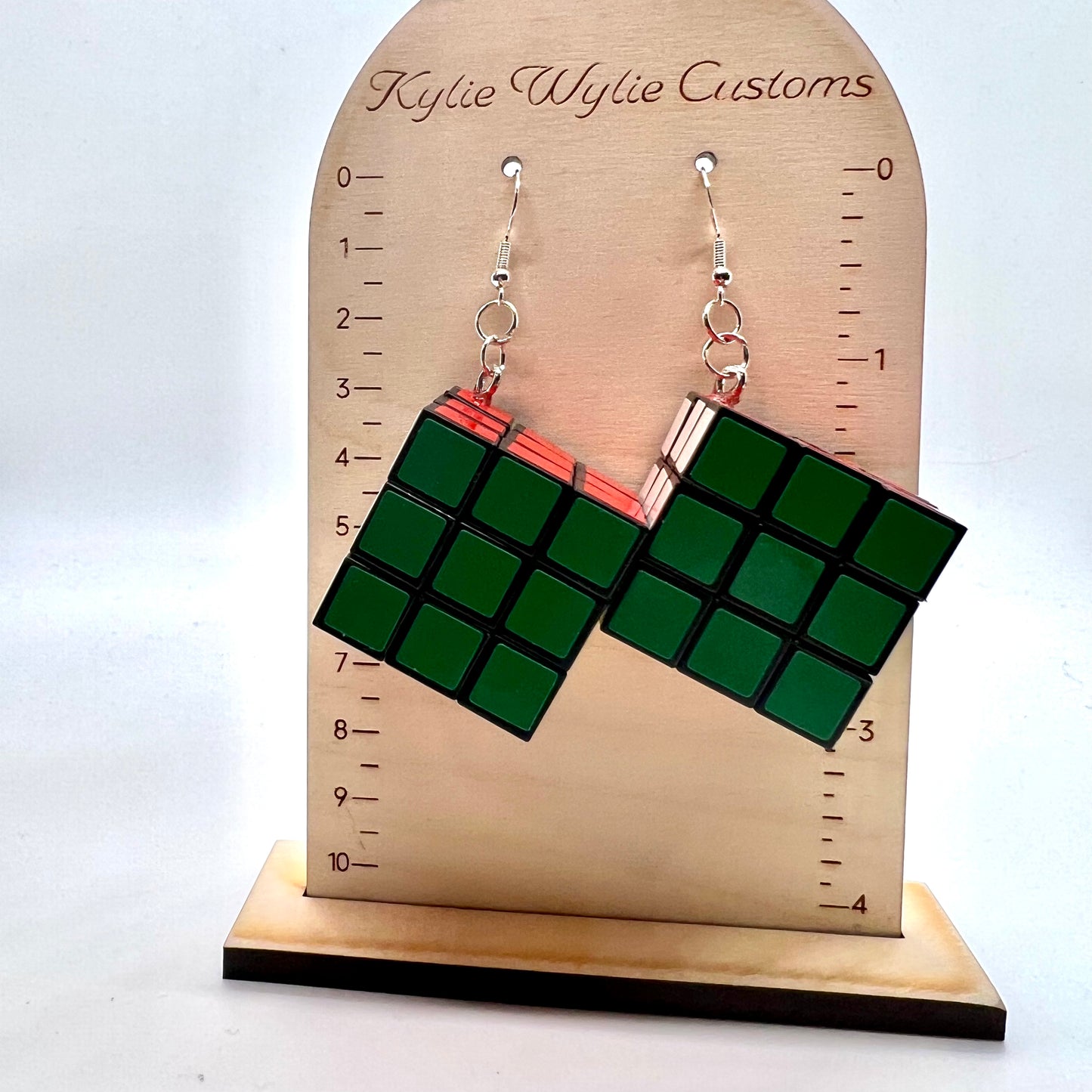 Rubiks Cube Earrings