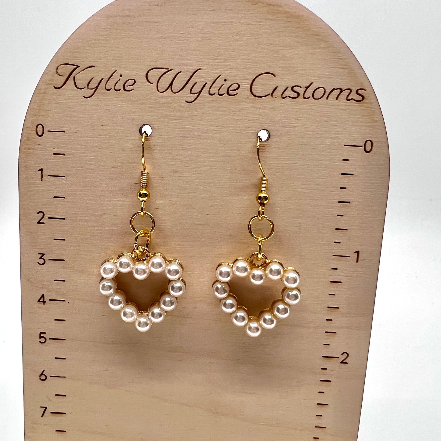 Beaded Heart Earrings