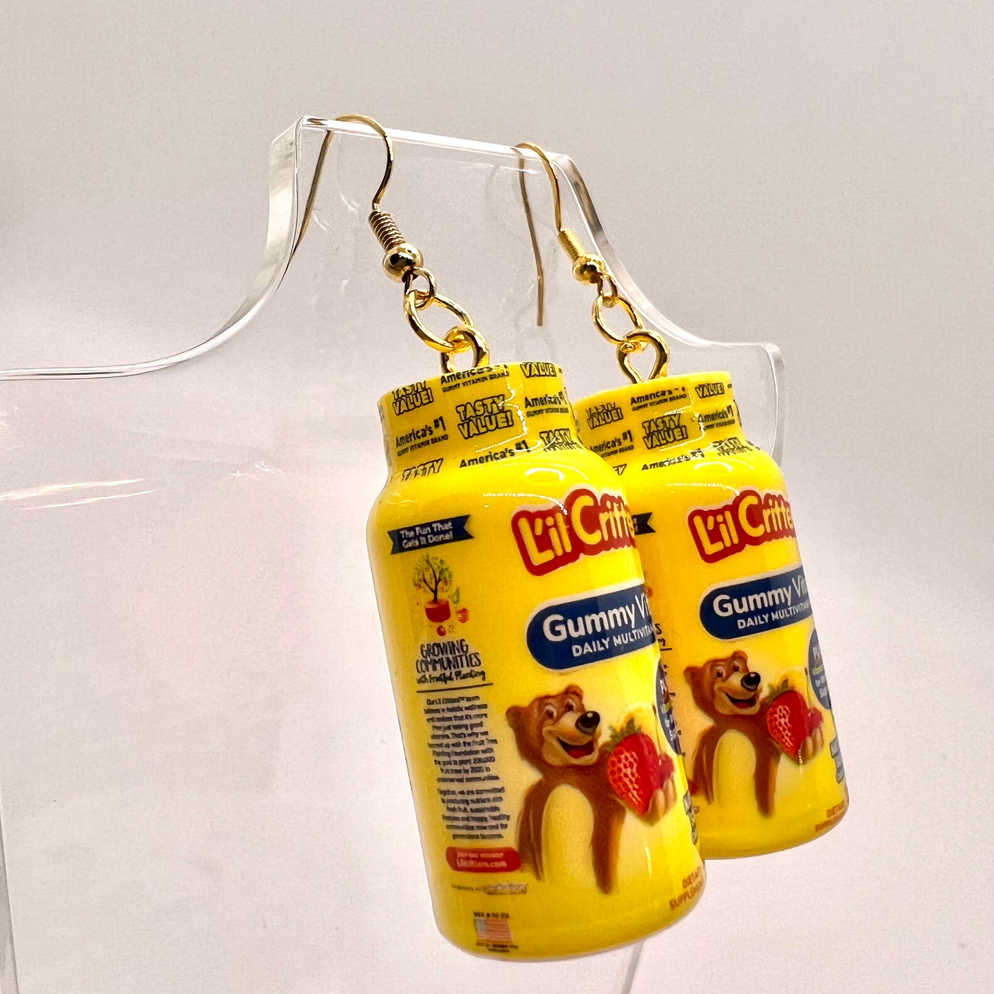 Lil Critters Vitamins Earrings