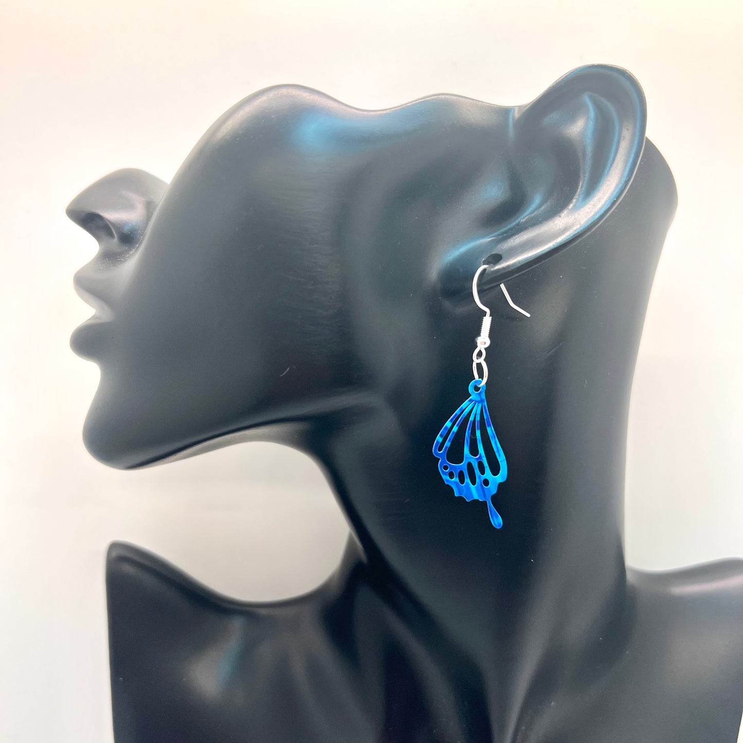 Rainbow Butterfly Wing Earrings