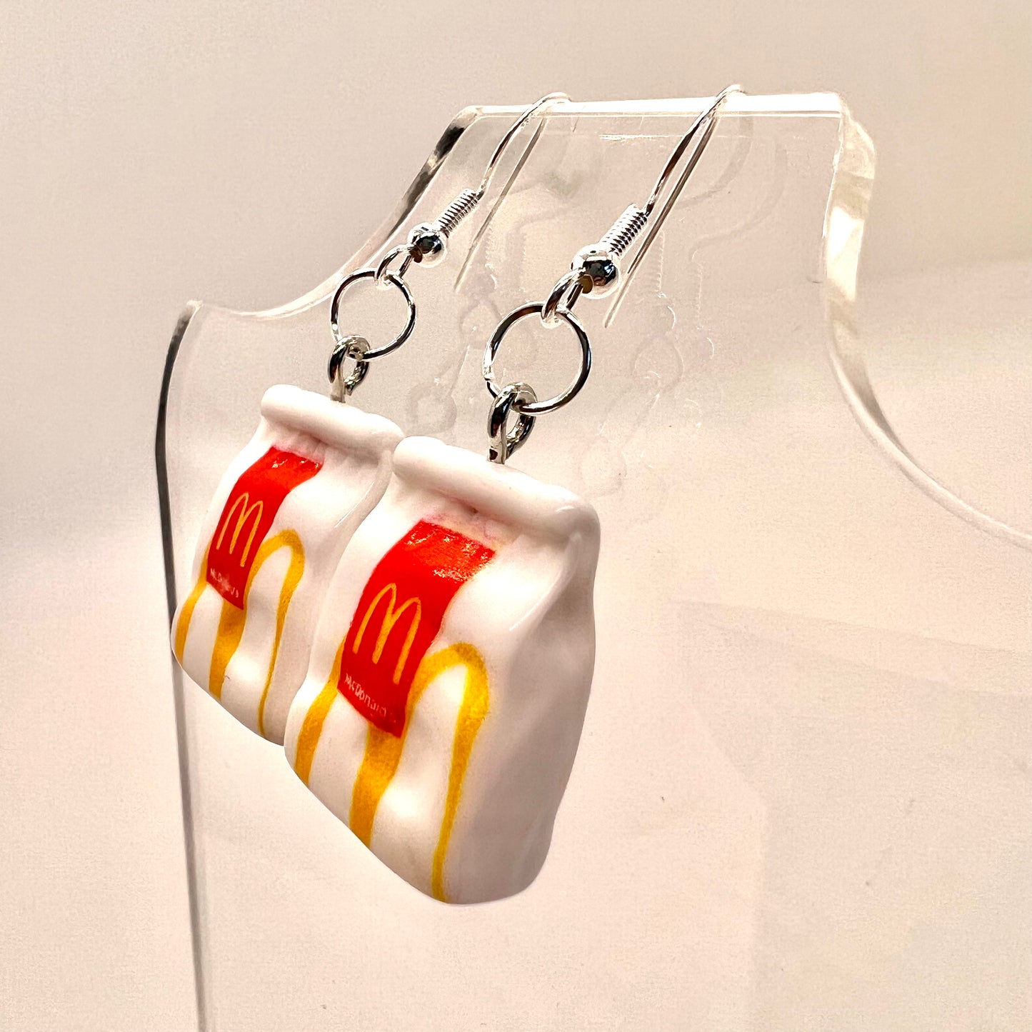 McDonalds Bag Earrings