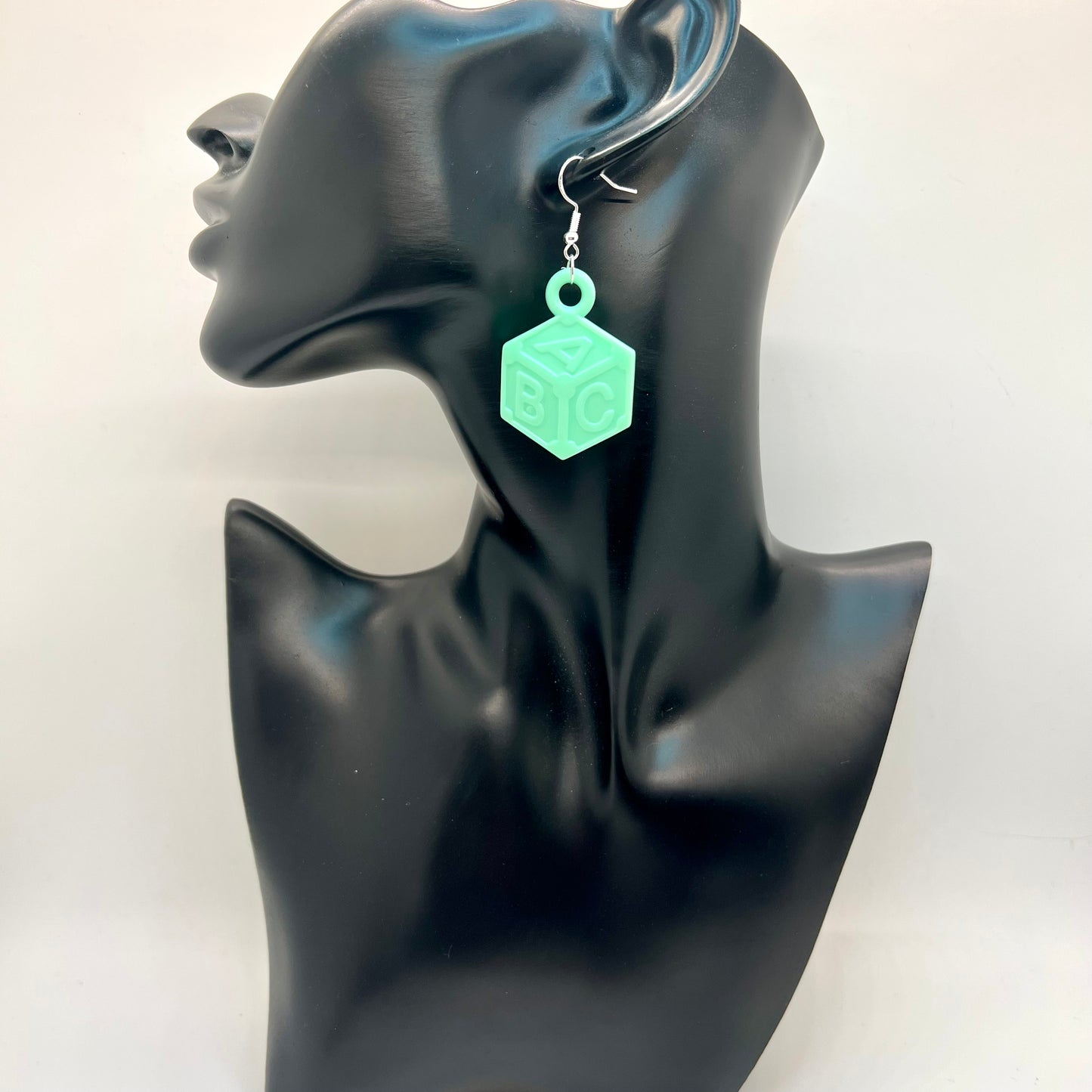 Baby Alphabet Block Earrings