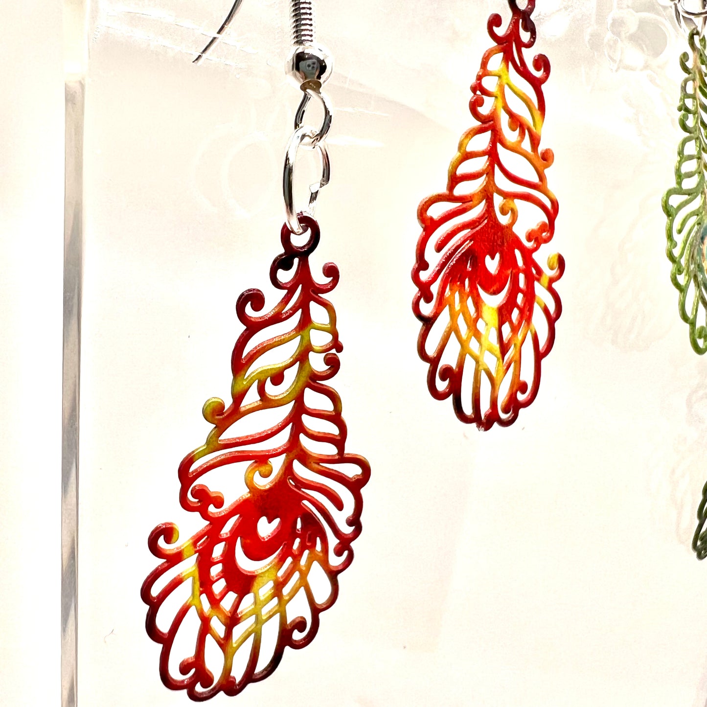 Peacock Feather Earrings