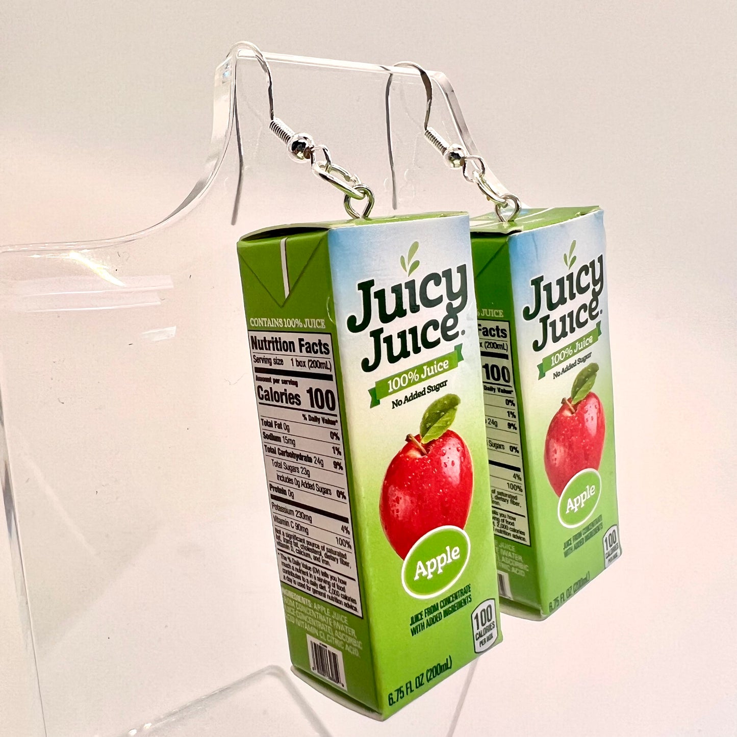 Juicy Juice Box Earrings