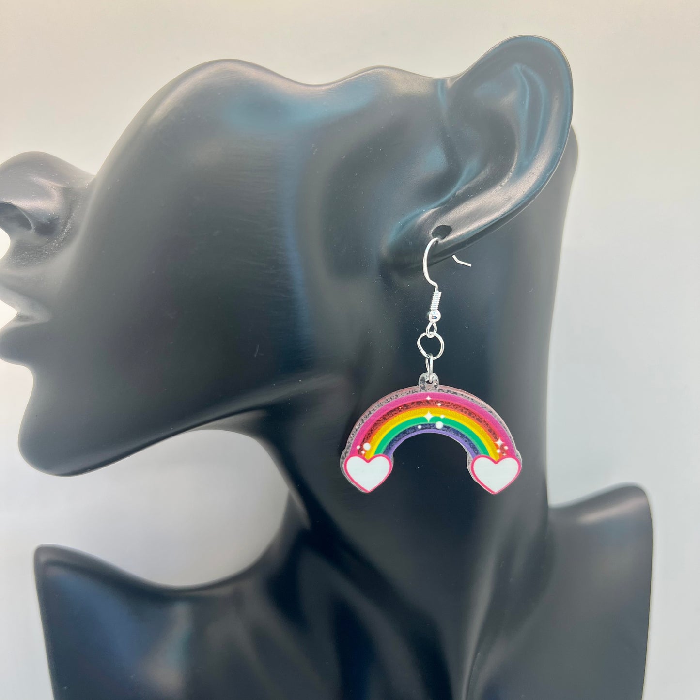 Glitter Rainbow Earrings