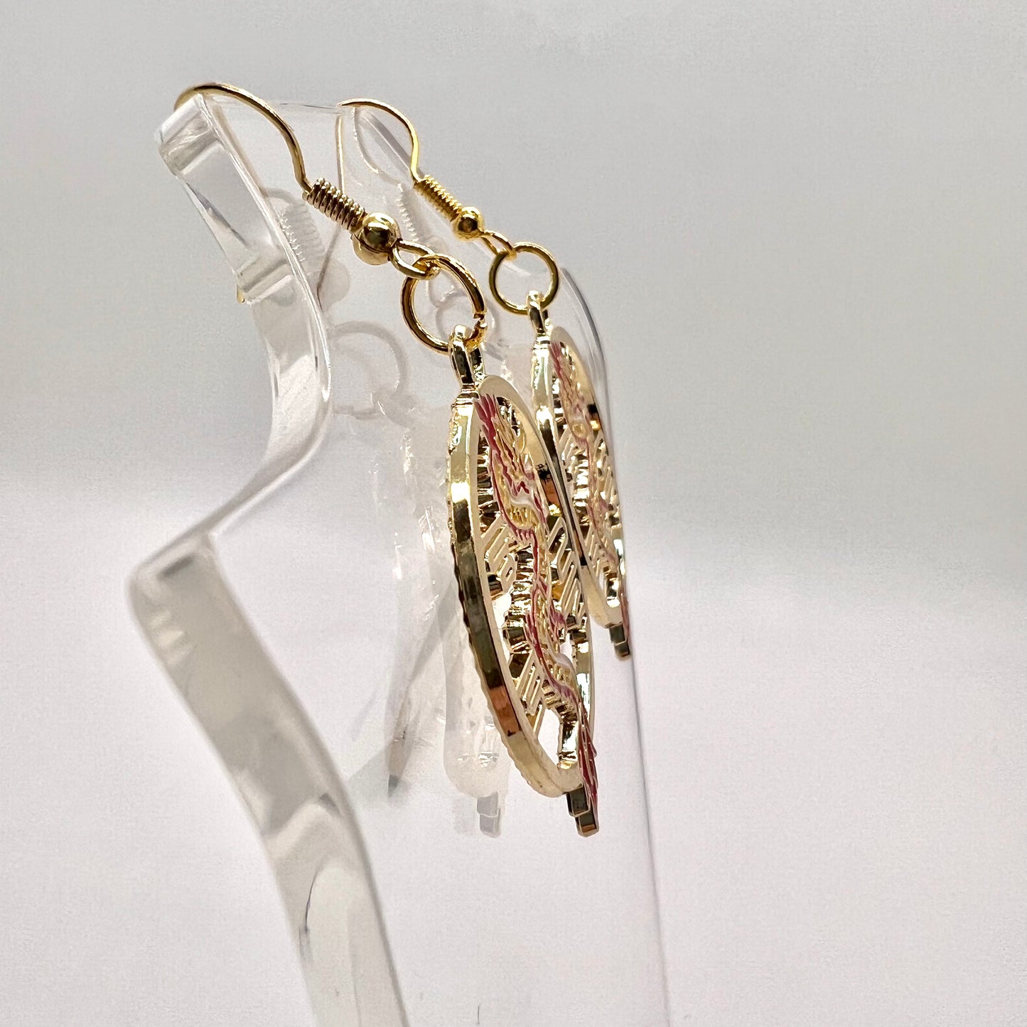 Red Dragon Earrings