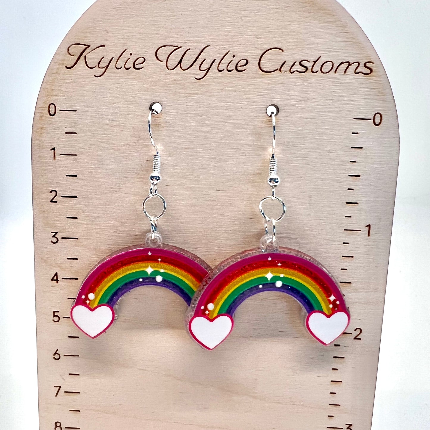 Glitter Rainbow Earrings