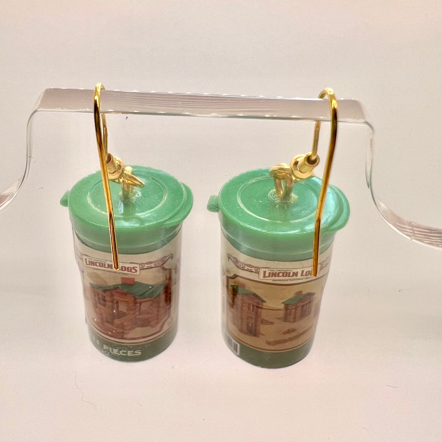 Lincoln Logs Earrings