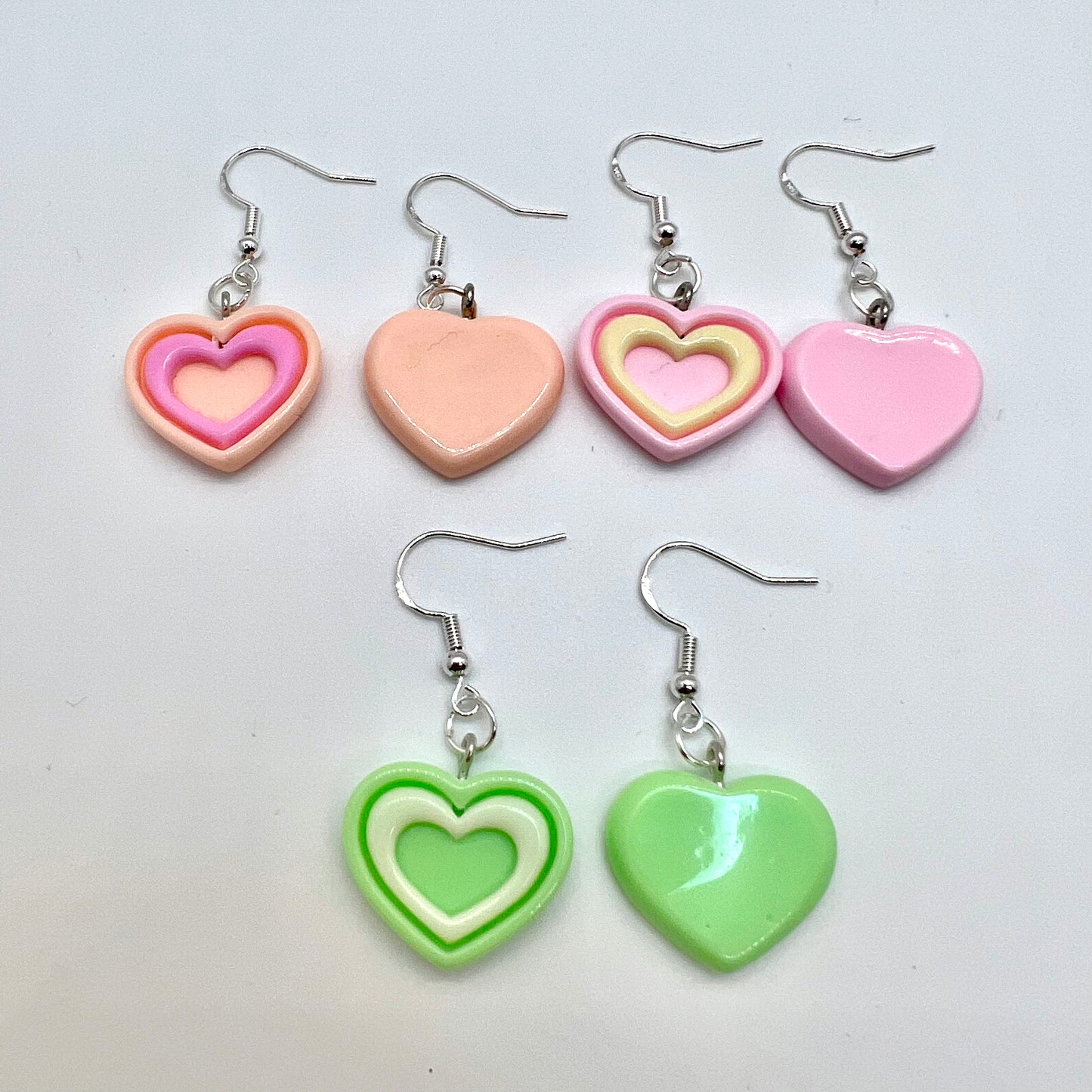 Pastel Heart Earrings