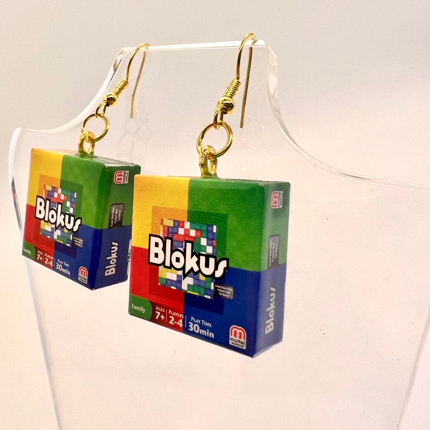 Blokus Games Earrings