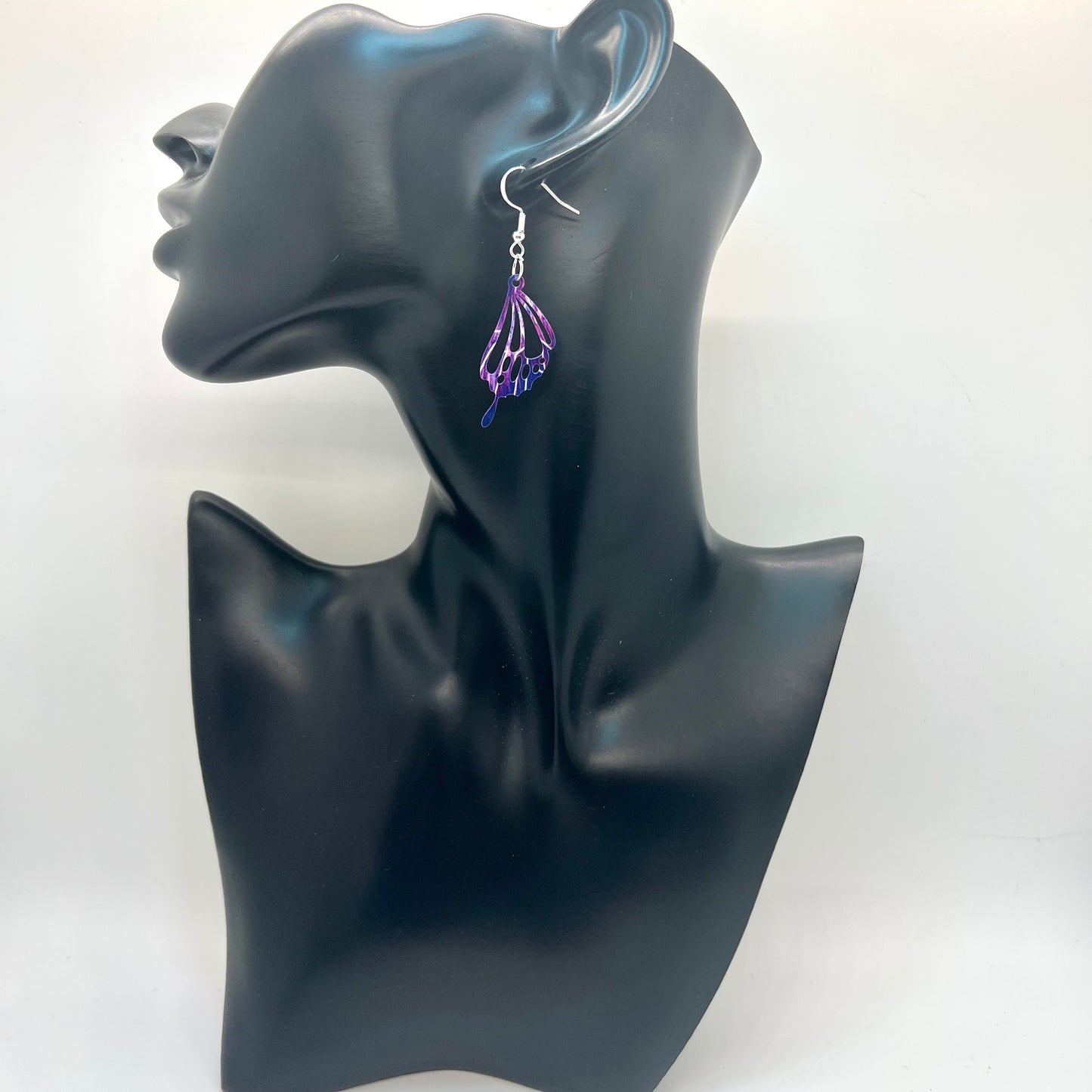 Rainbow Butterfly Wing Earrings