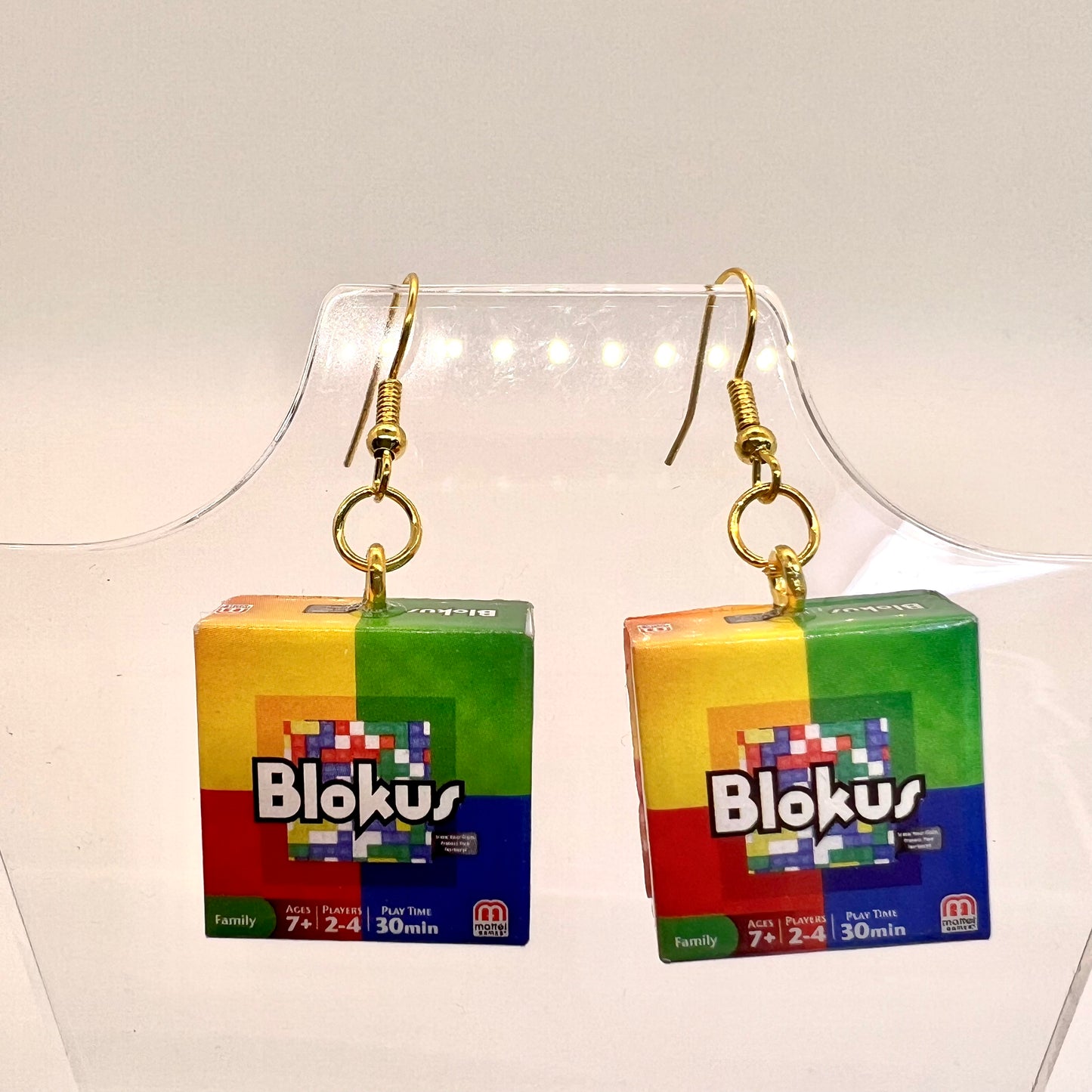 Blokus Games Earrings