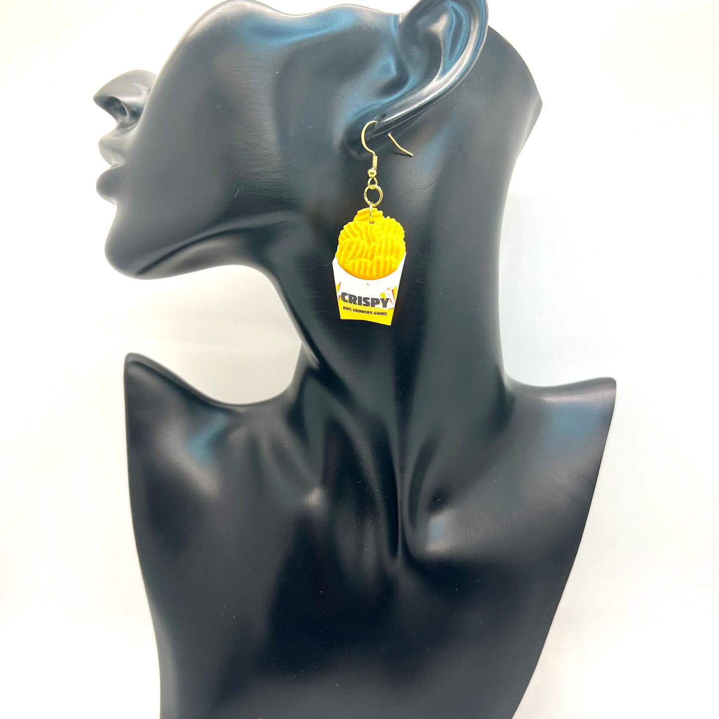 Carls Jr Fries Earrings