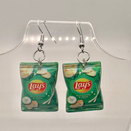 Lays Chip Bag Earrings
