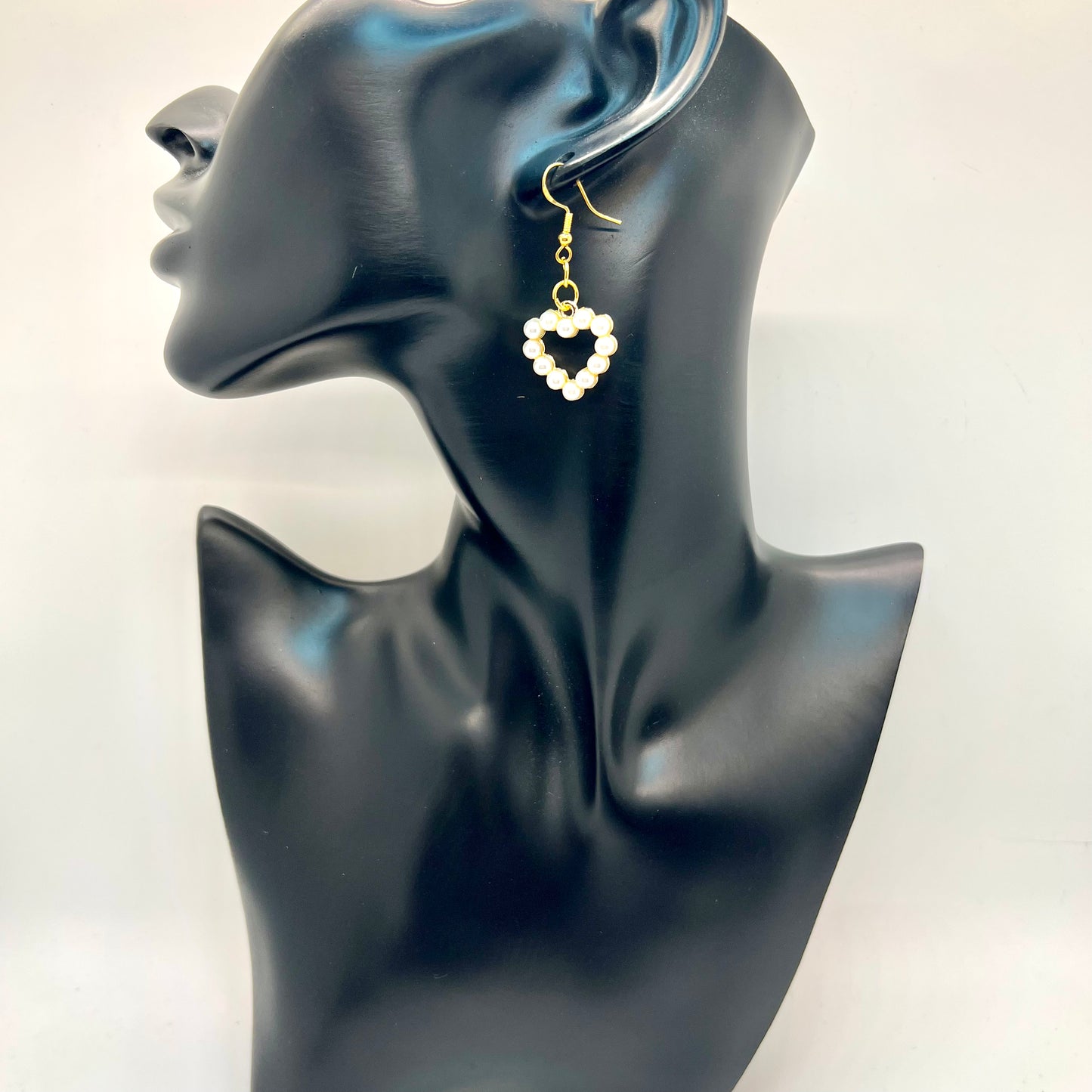 Beaded Heart Earrings