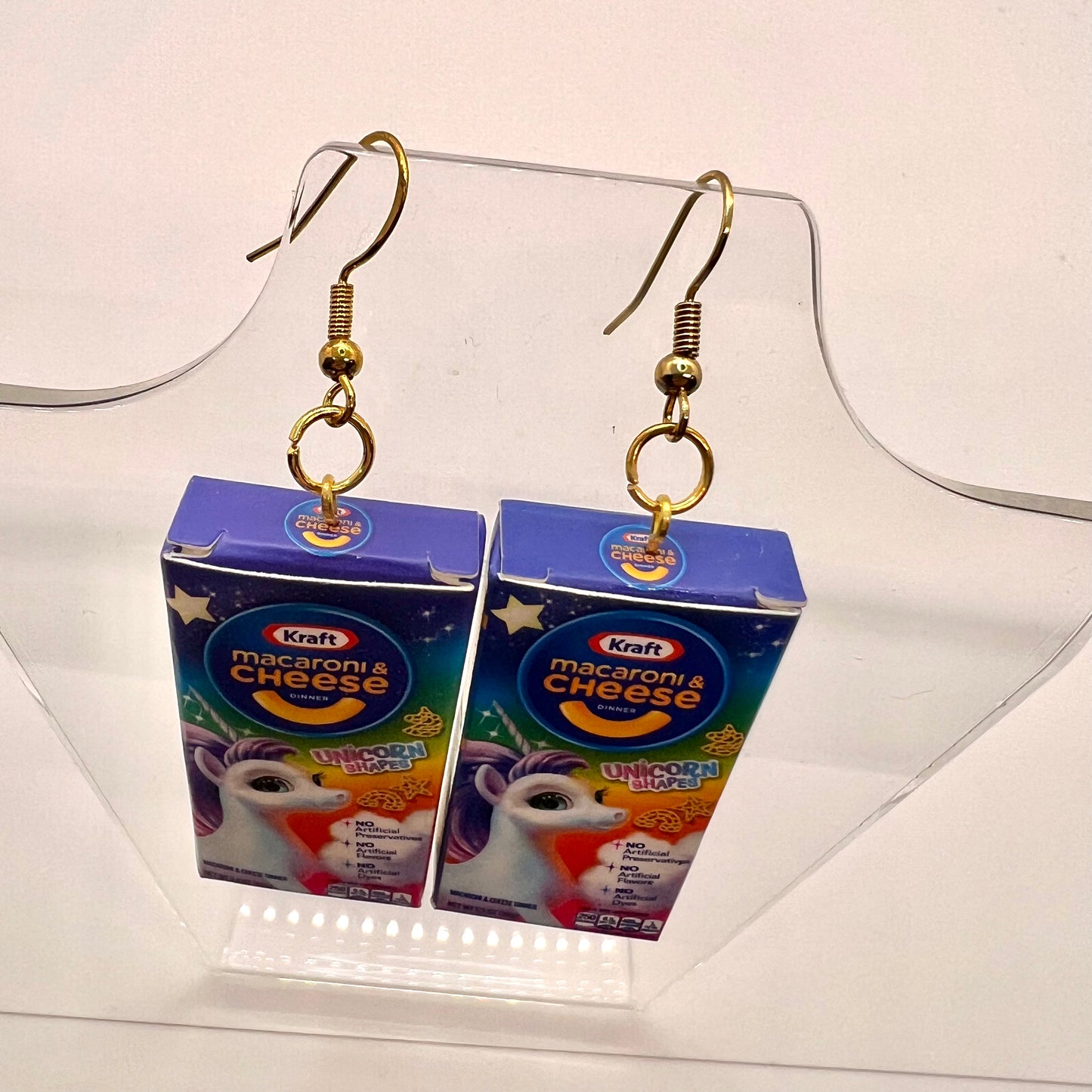 Unicorn Mac & Cheese Earrings