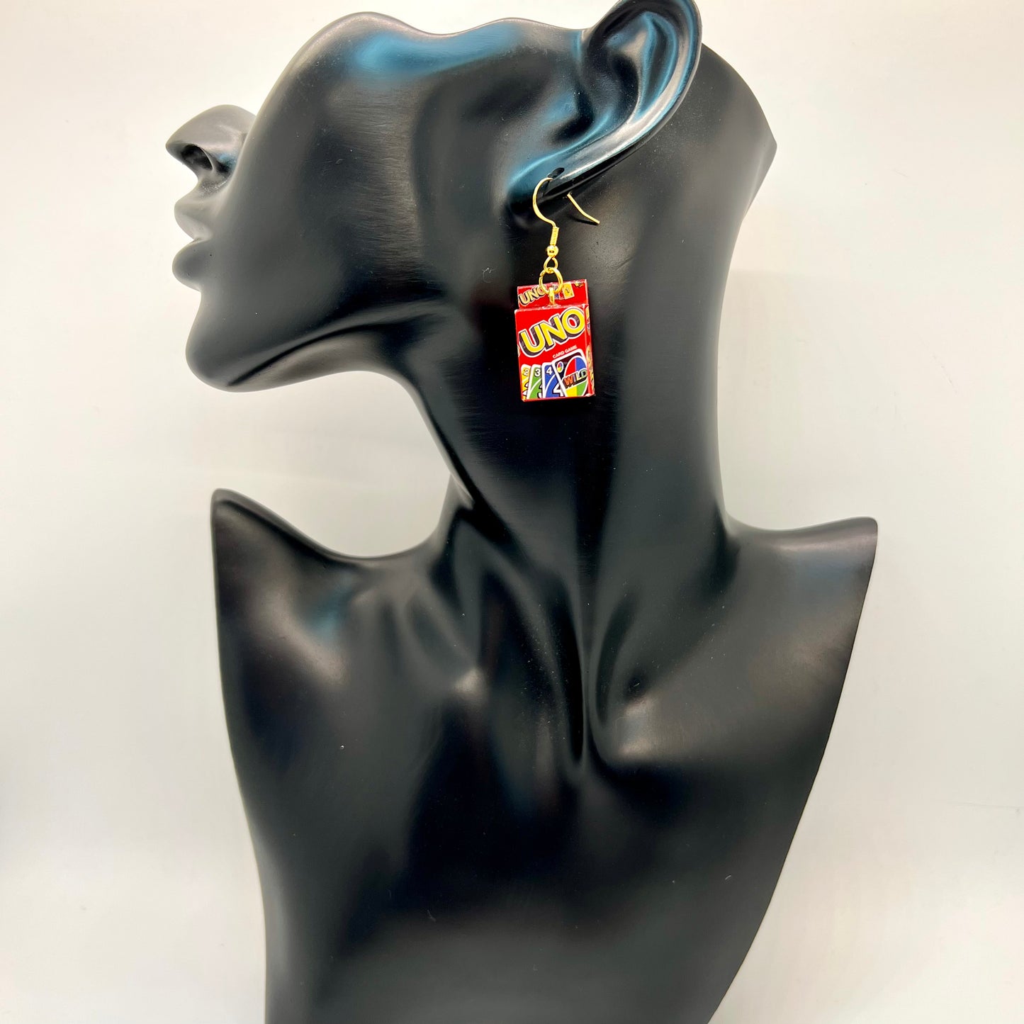 Uno Card Earrings