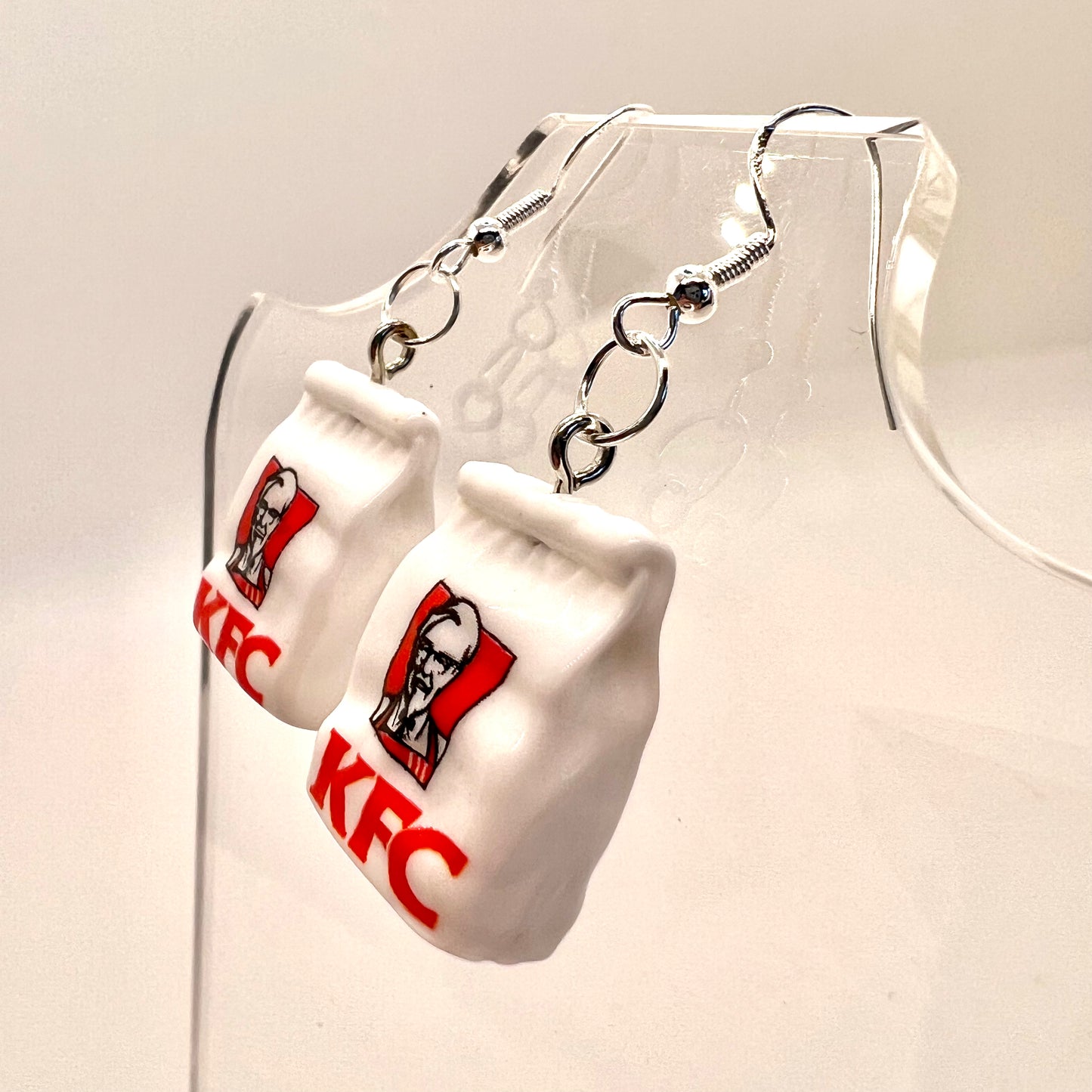KFC Takeaway Bag Earrings