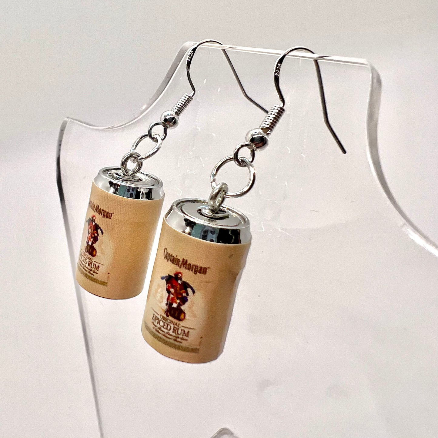 Captain Spiced Rum Can Earrings