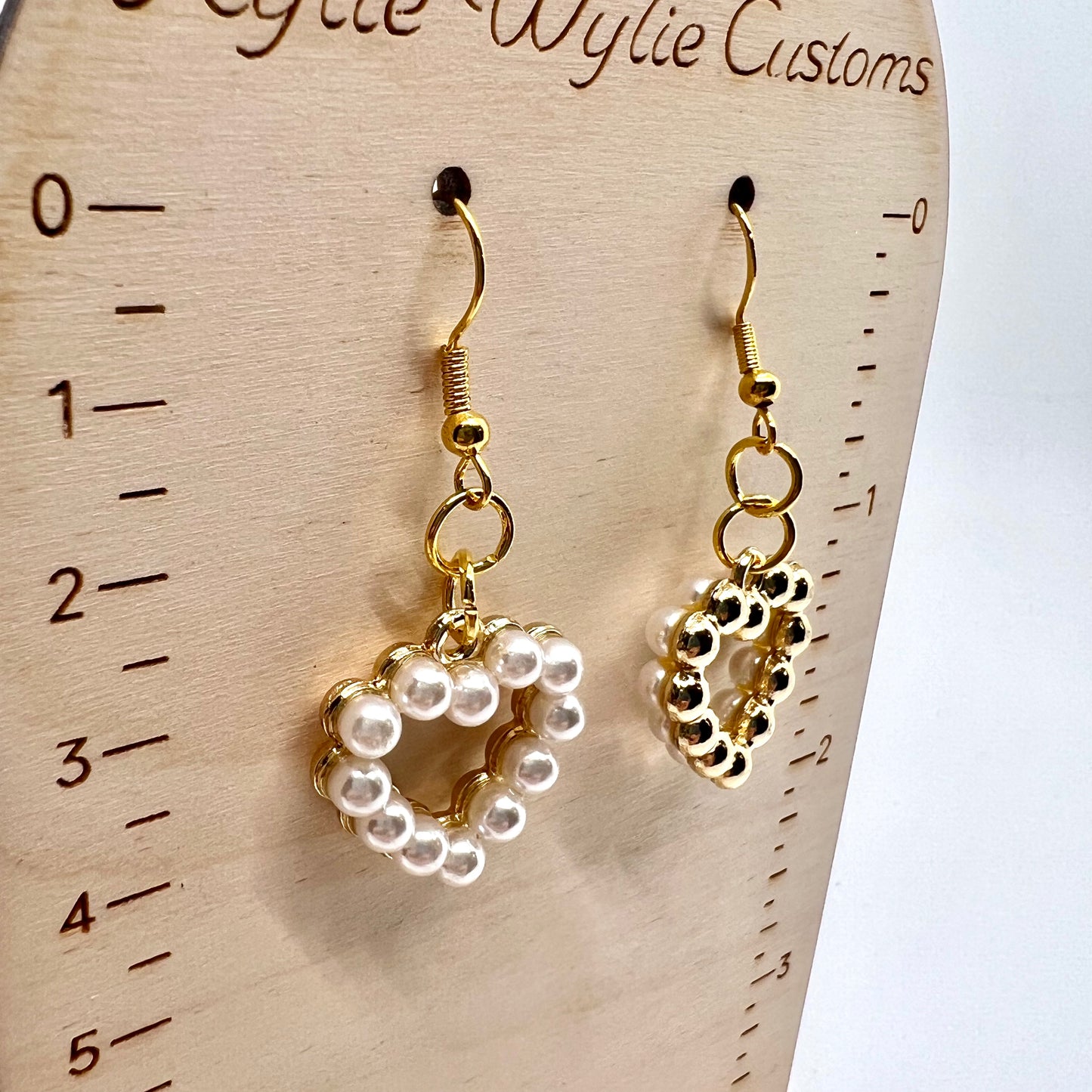 Beaded Heart Earrings