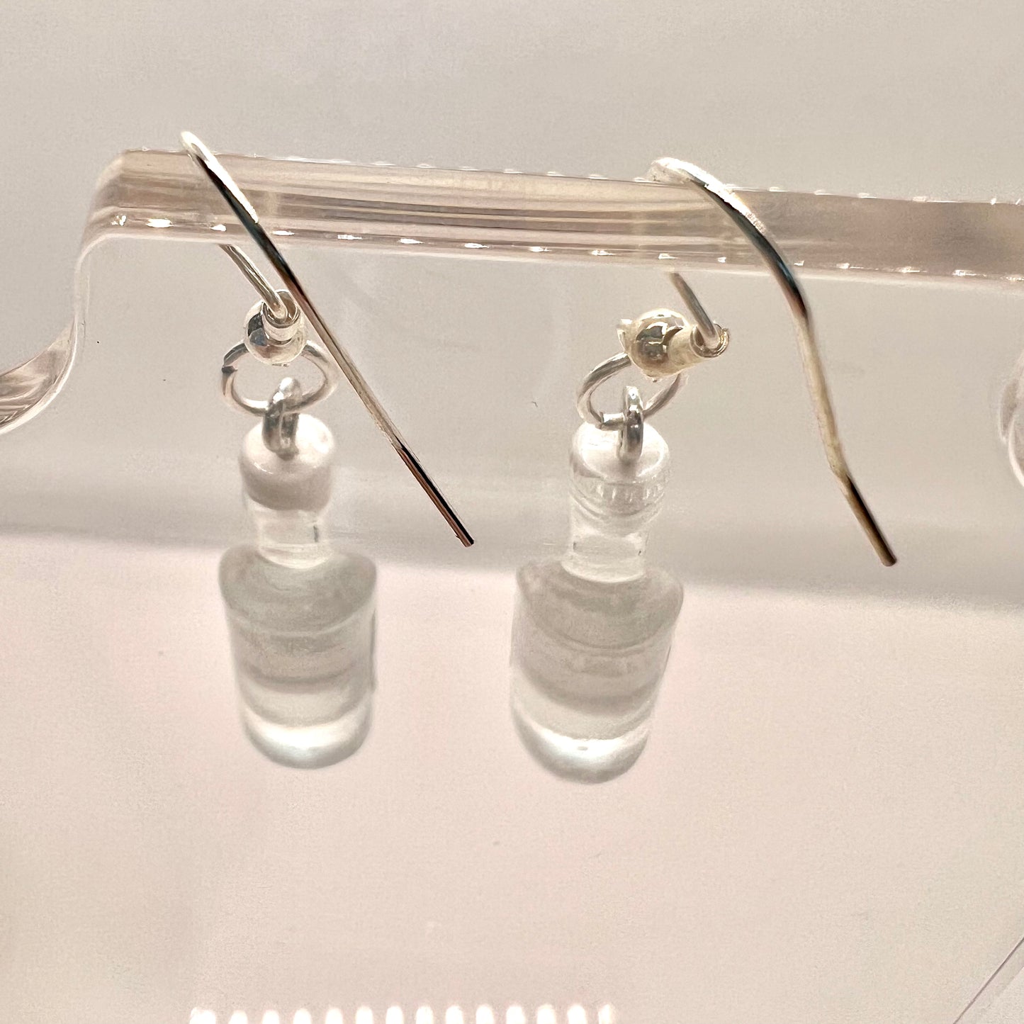 Bacardi Rum Bottle Earrings