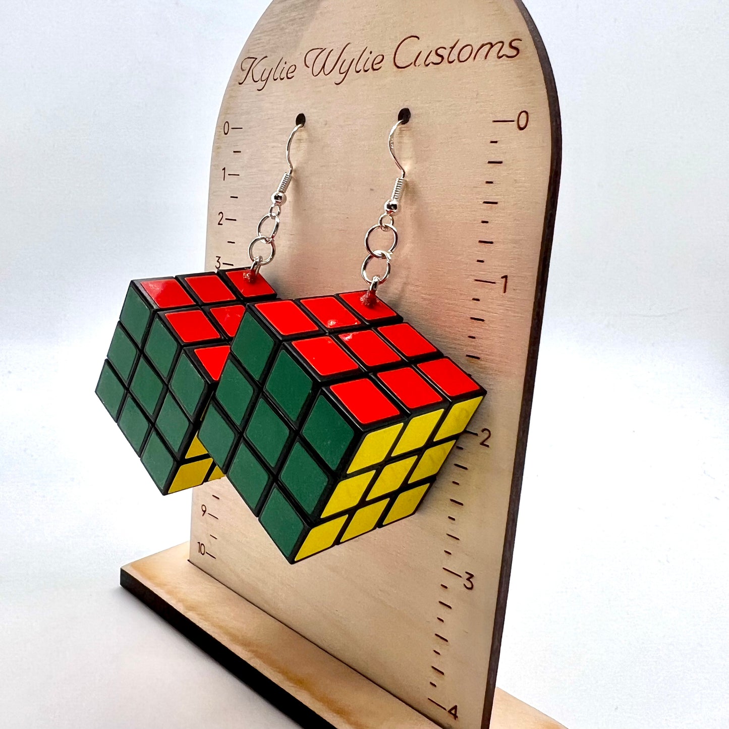 Rubiks Cube Earrings