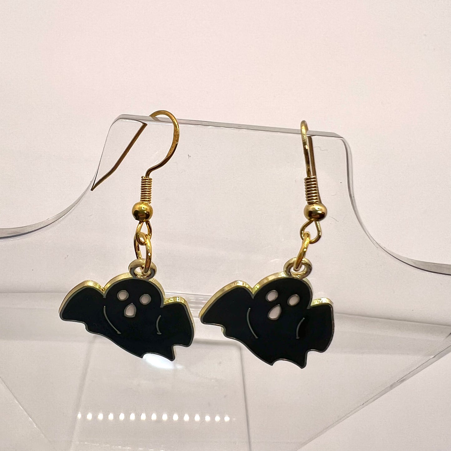 Black Bat Earrings