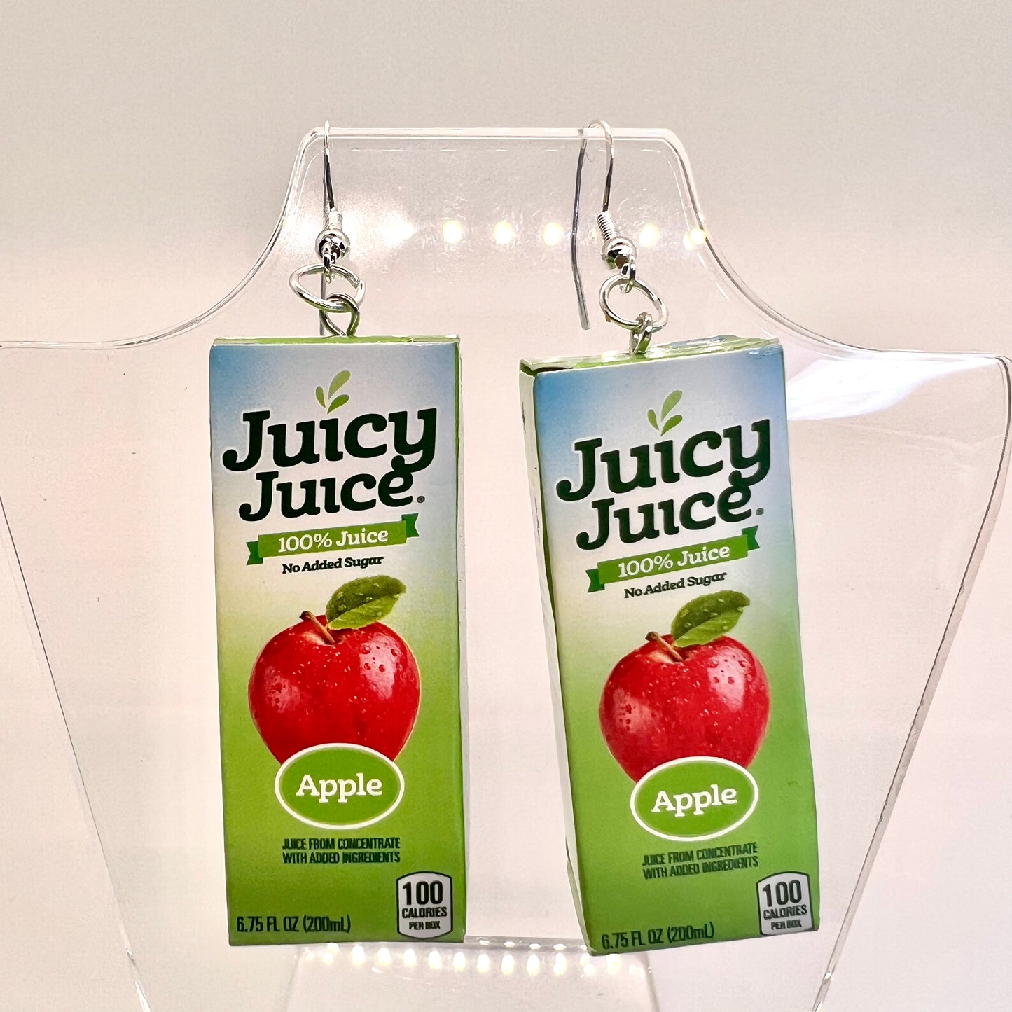 Juicy Juice Box Earrings