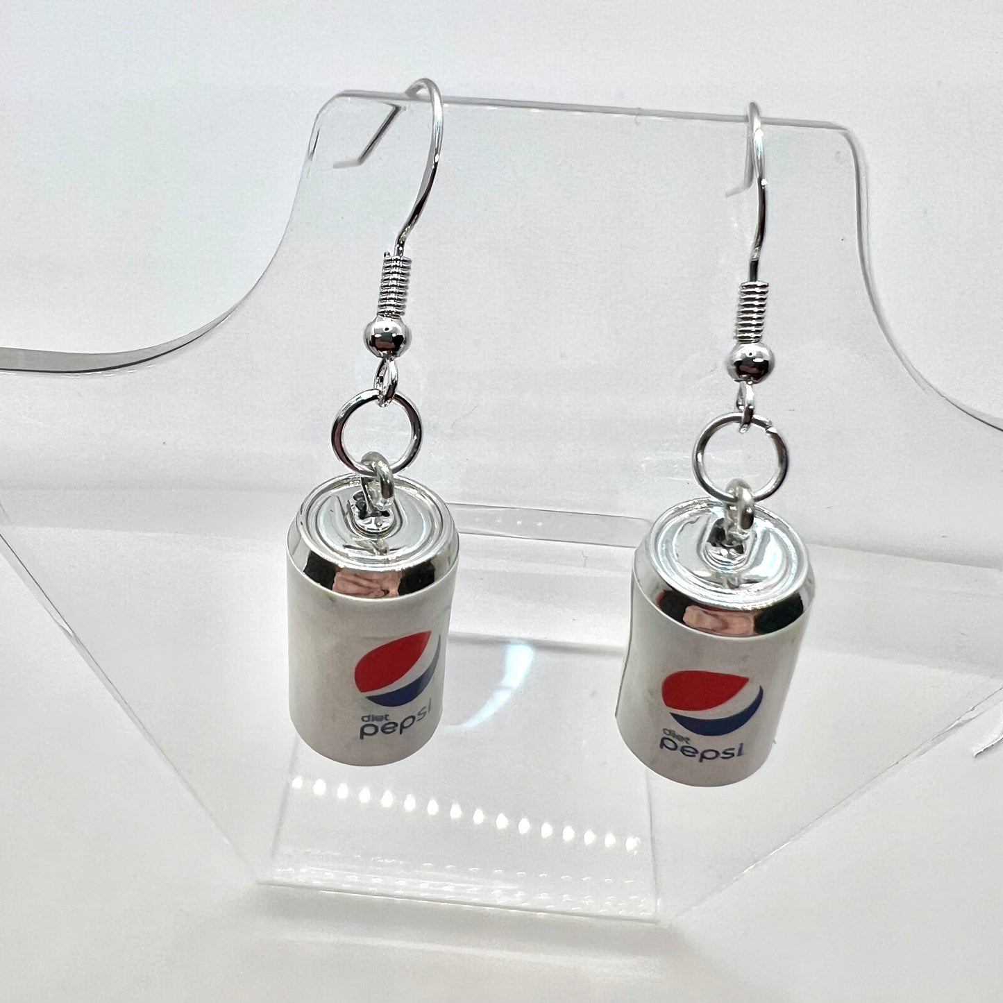 Diet Pepsi Soda Can Earrings