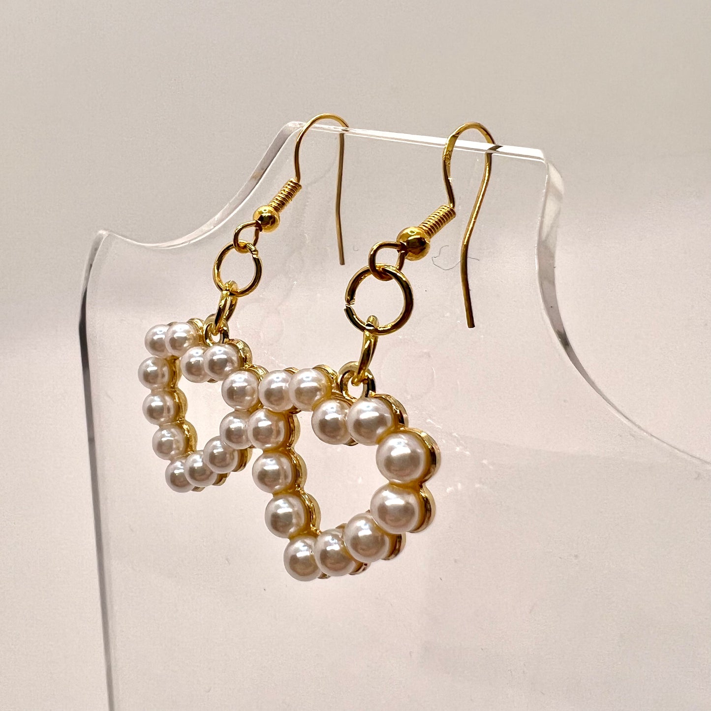 Beaded Heart Earrings