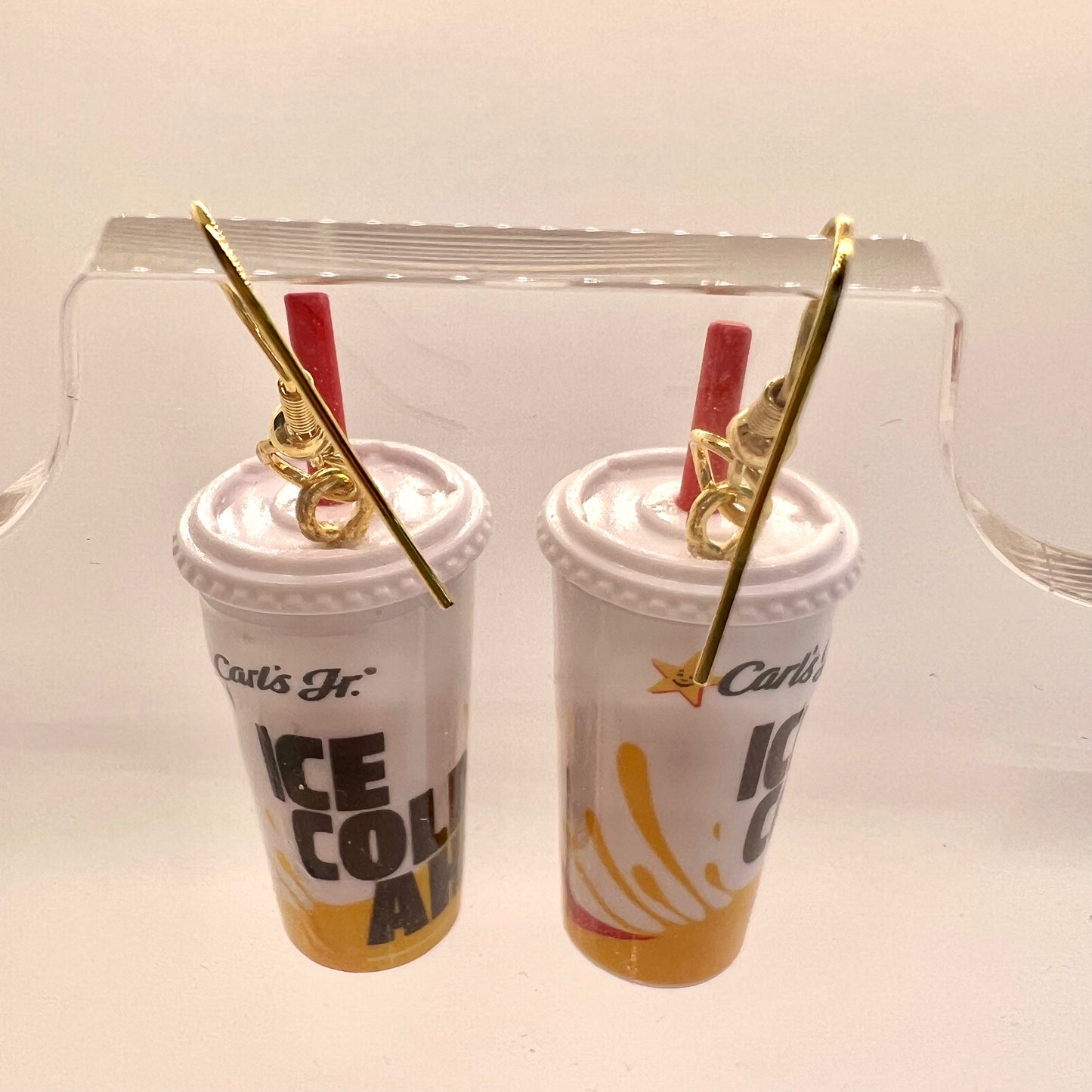 Carls Jr Drink Earrings