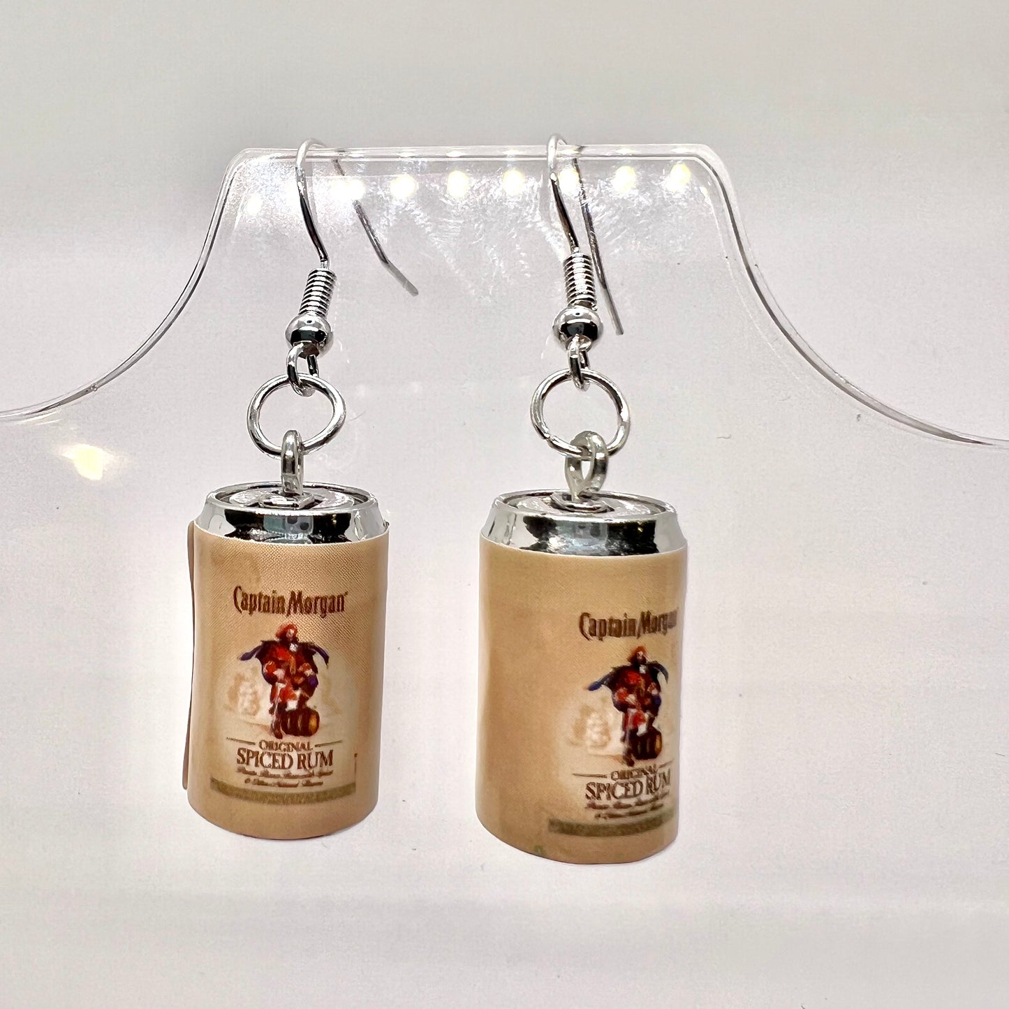 Captain Spiced Rum Can Earrings