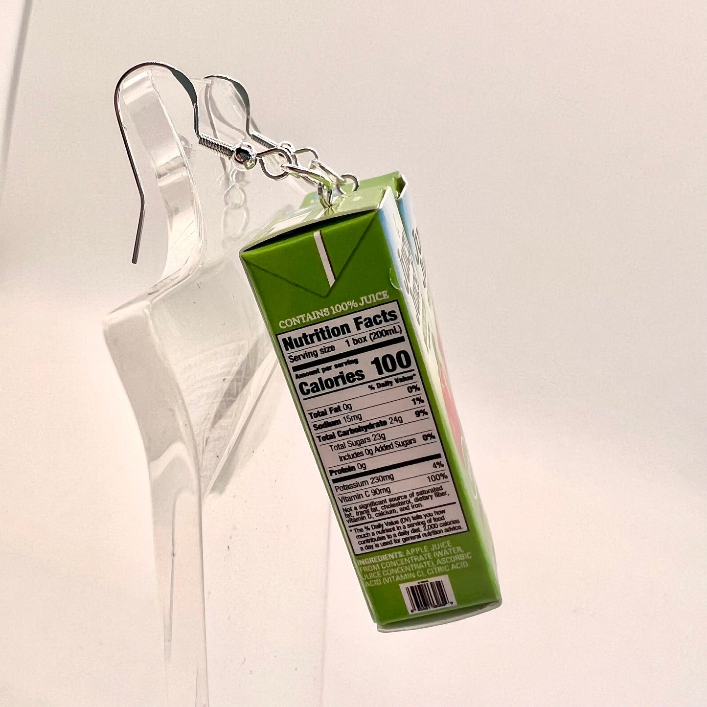 Juicy Juice Box Earrings