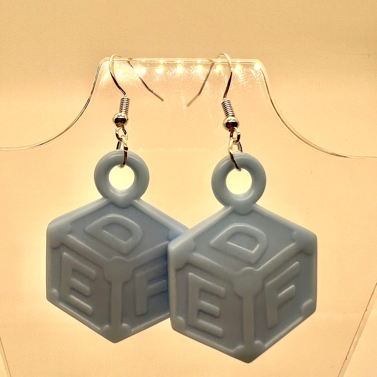 Baby Alphabet Block Earrings