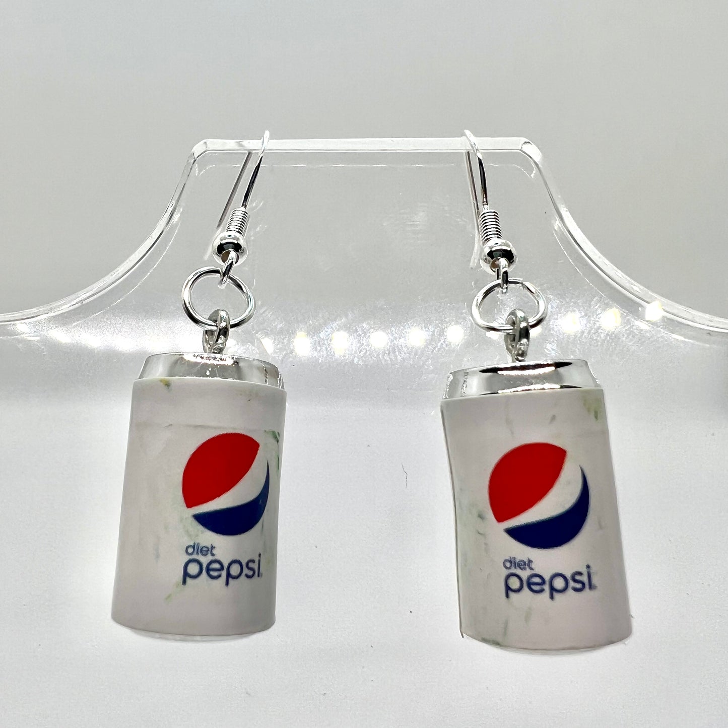 Diet Pepsi Soda Can Earrings
