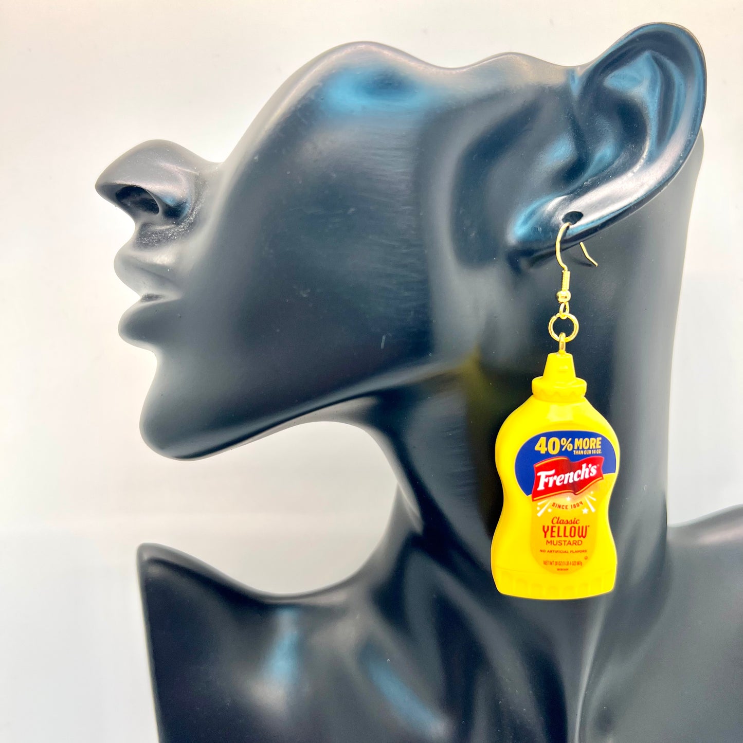 Mustard Bottle Condiment Earrings