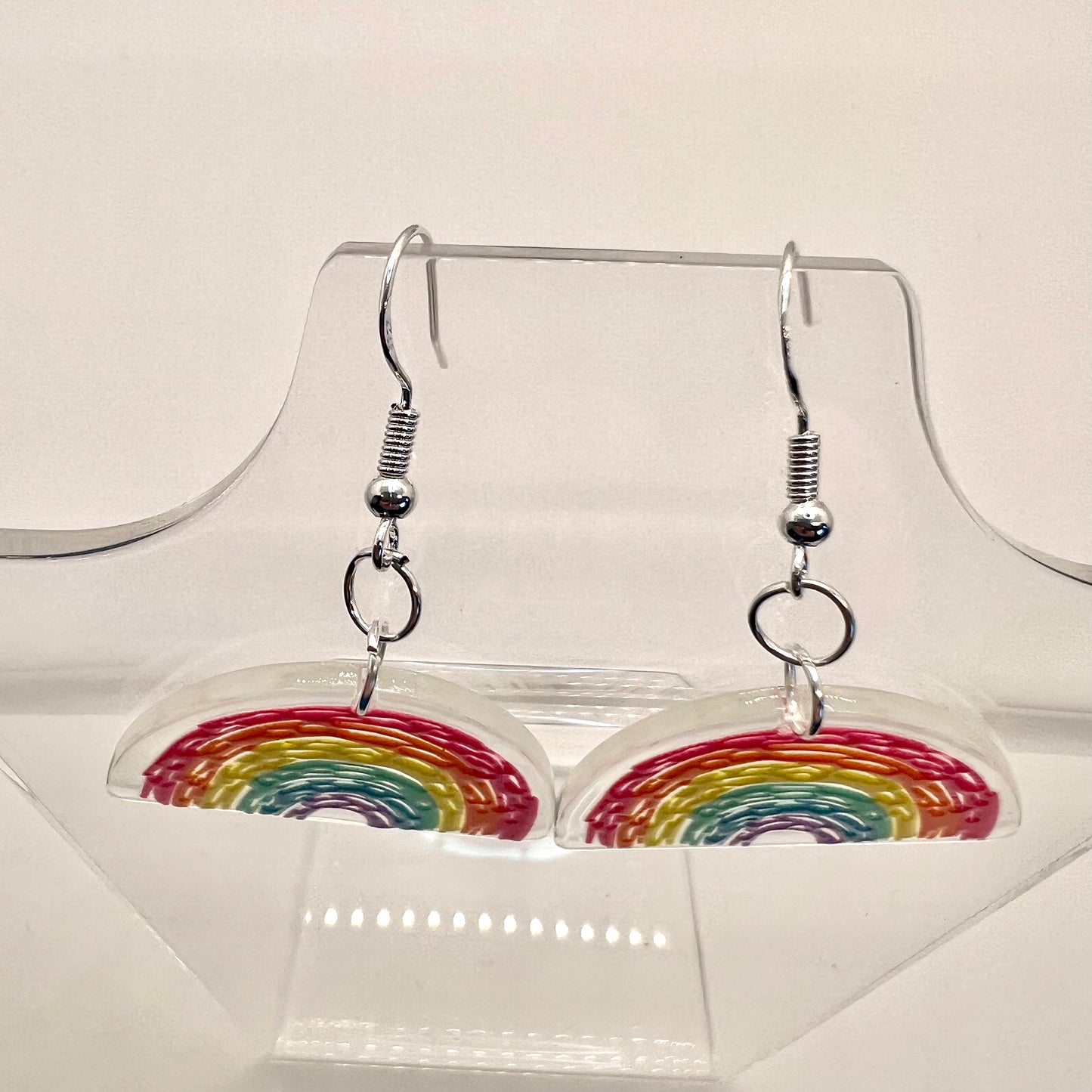 Rainbow Scribble Earrings