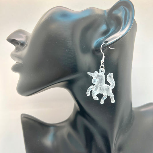 Glitter Unicorn Earrings