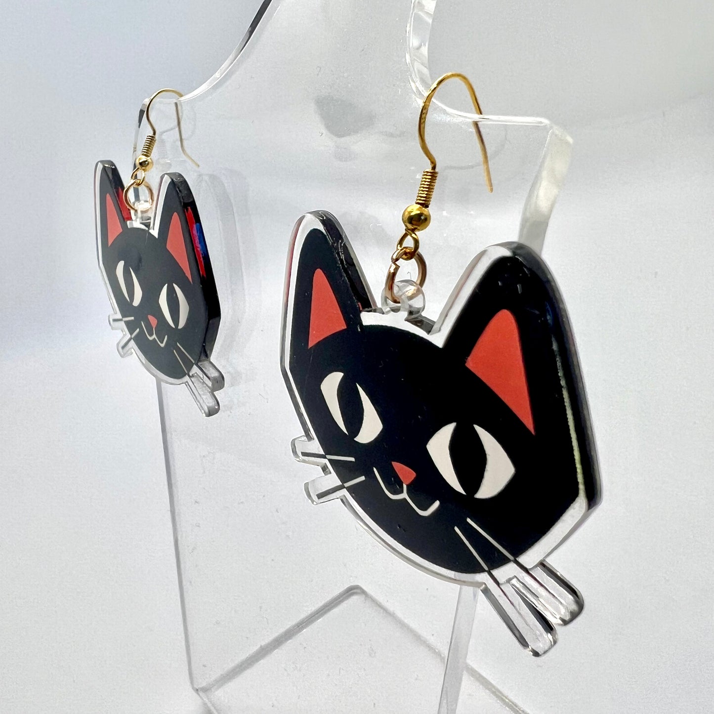 Black Cat Earrings