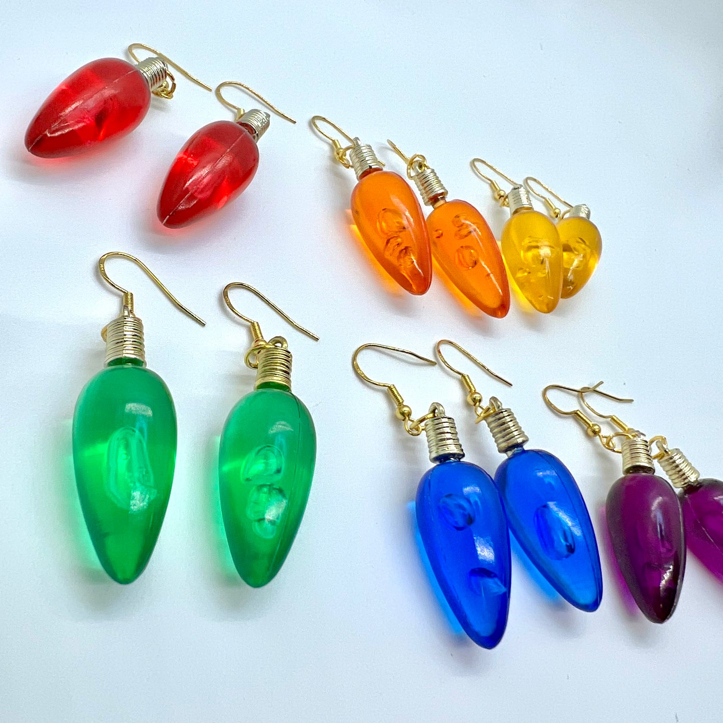 Christmas Light Bulb Earrings