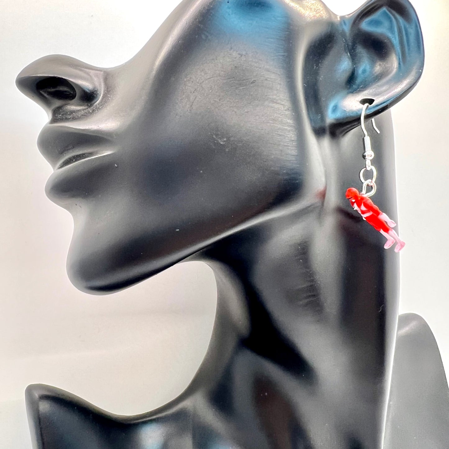 Red Power Ranger Earrings