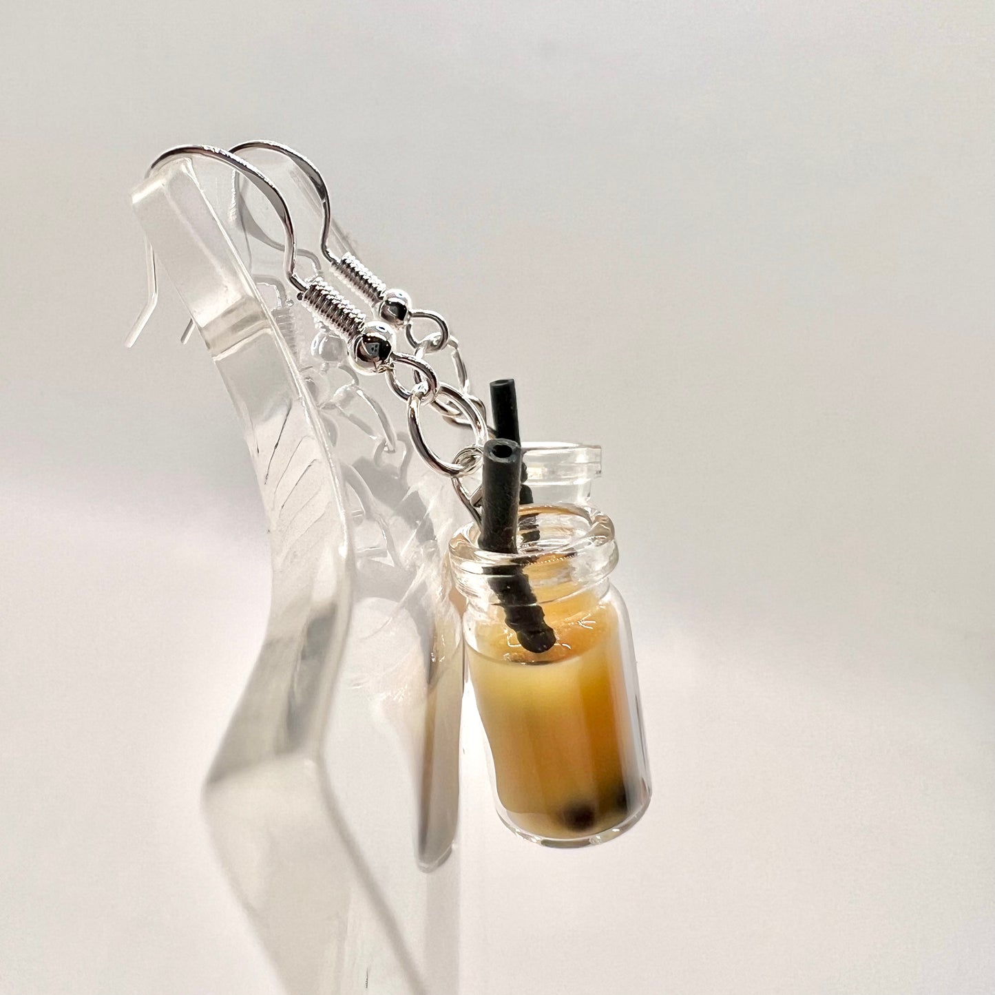 Mini Boba Tea Cup Earrings
