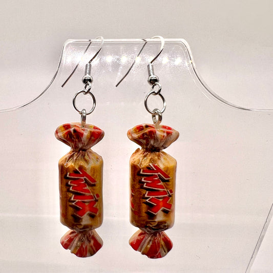 Twix Candy Bar Earrings