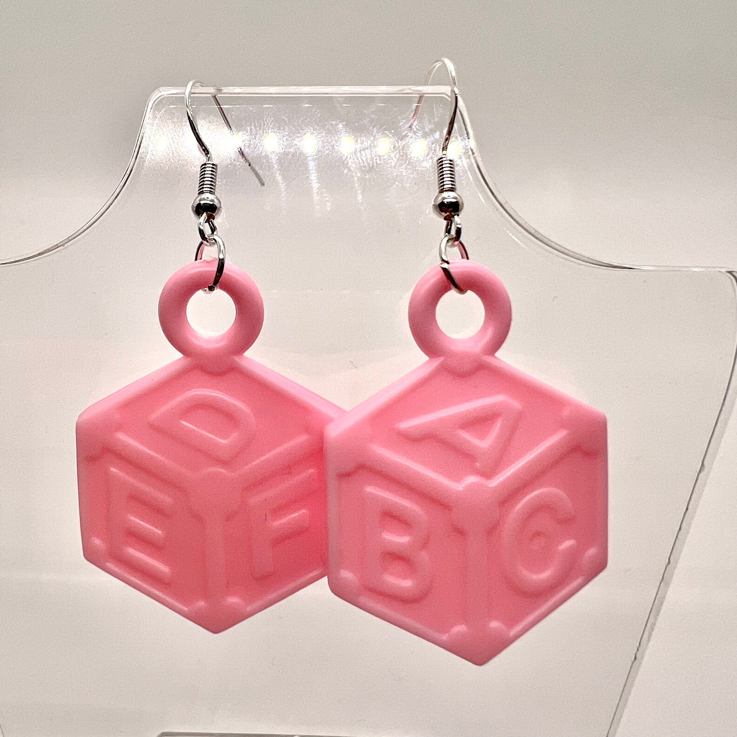 Baby Alphabet Block Earrings