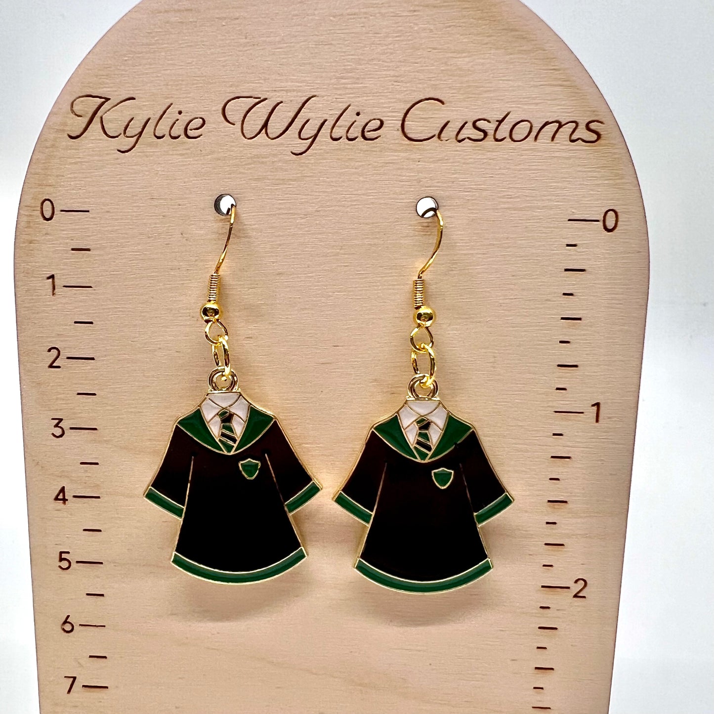 Slytherin Wizard Robe Earrings