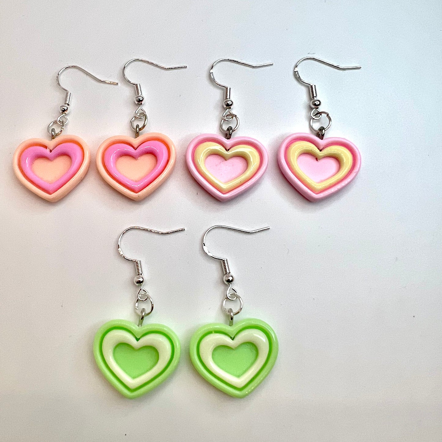 Pastel Heart Earrings