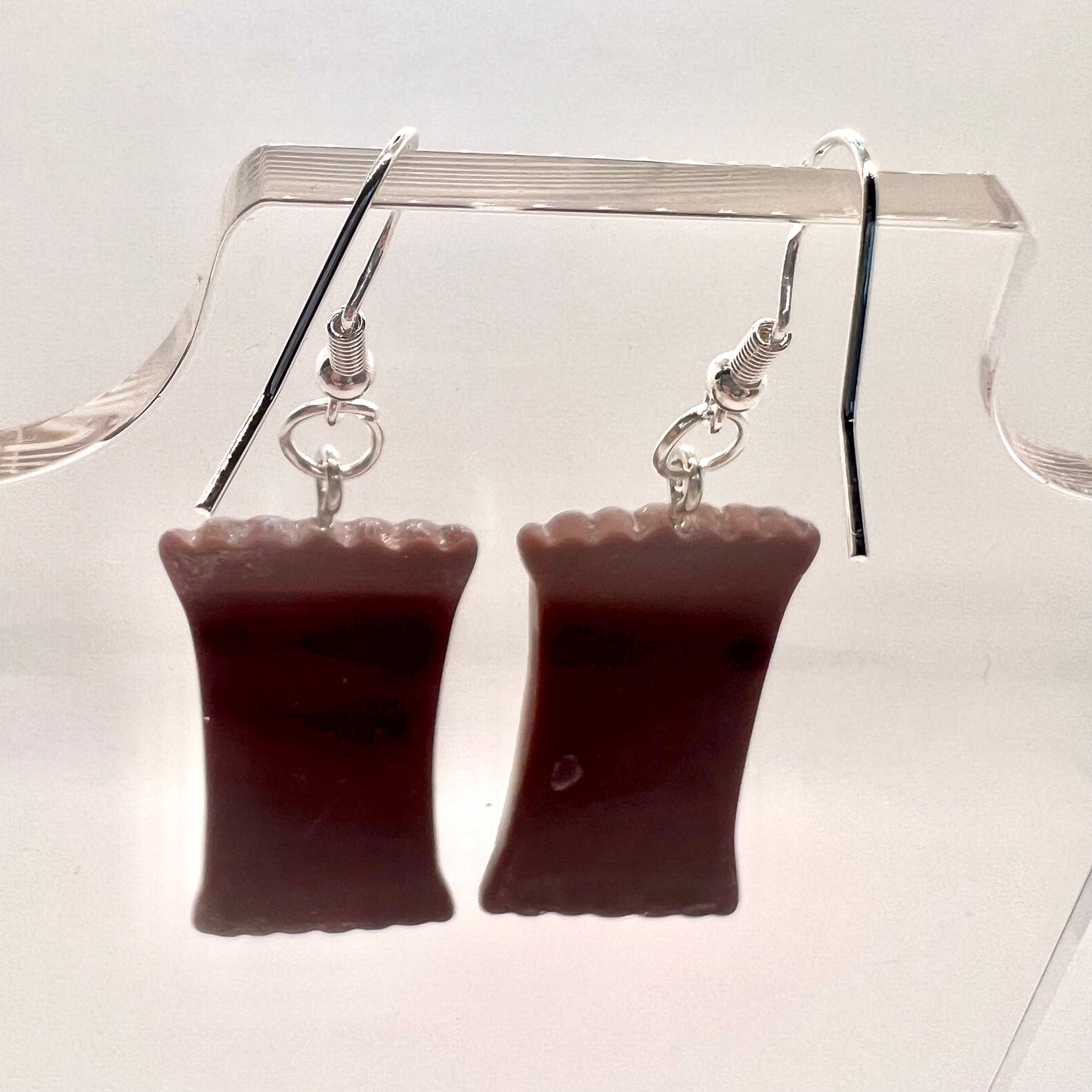 Snickers Candy Bar Earrings