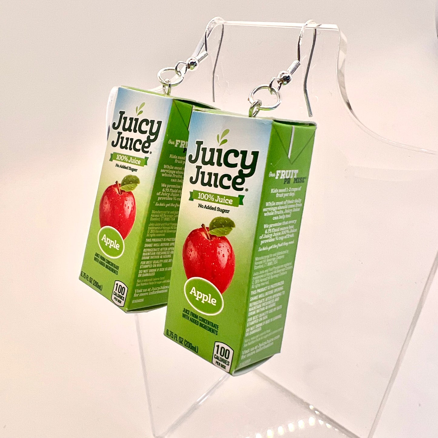 Juicy Juice Box Earrings